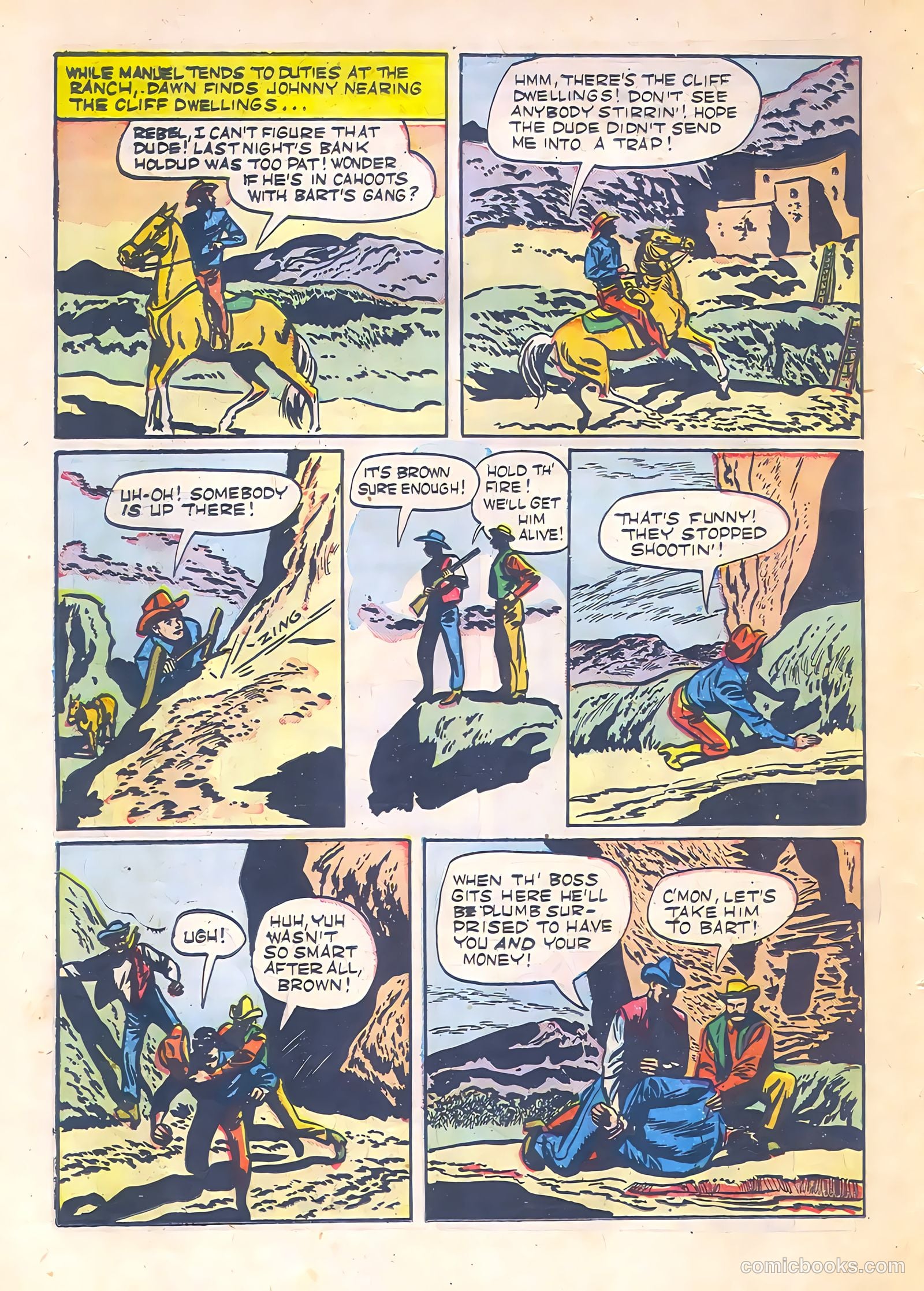 Johnny Mack Brown #3 (1951) — page 38 of 52