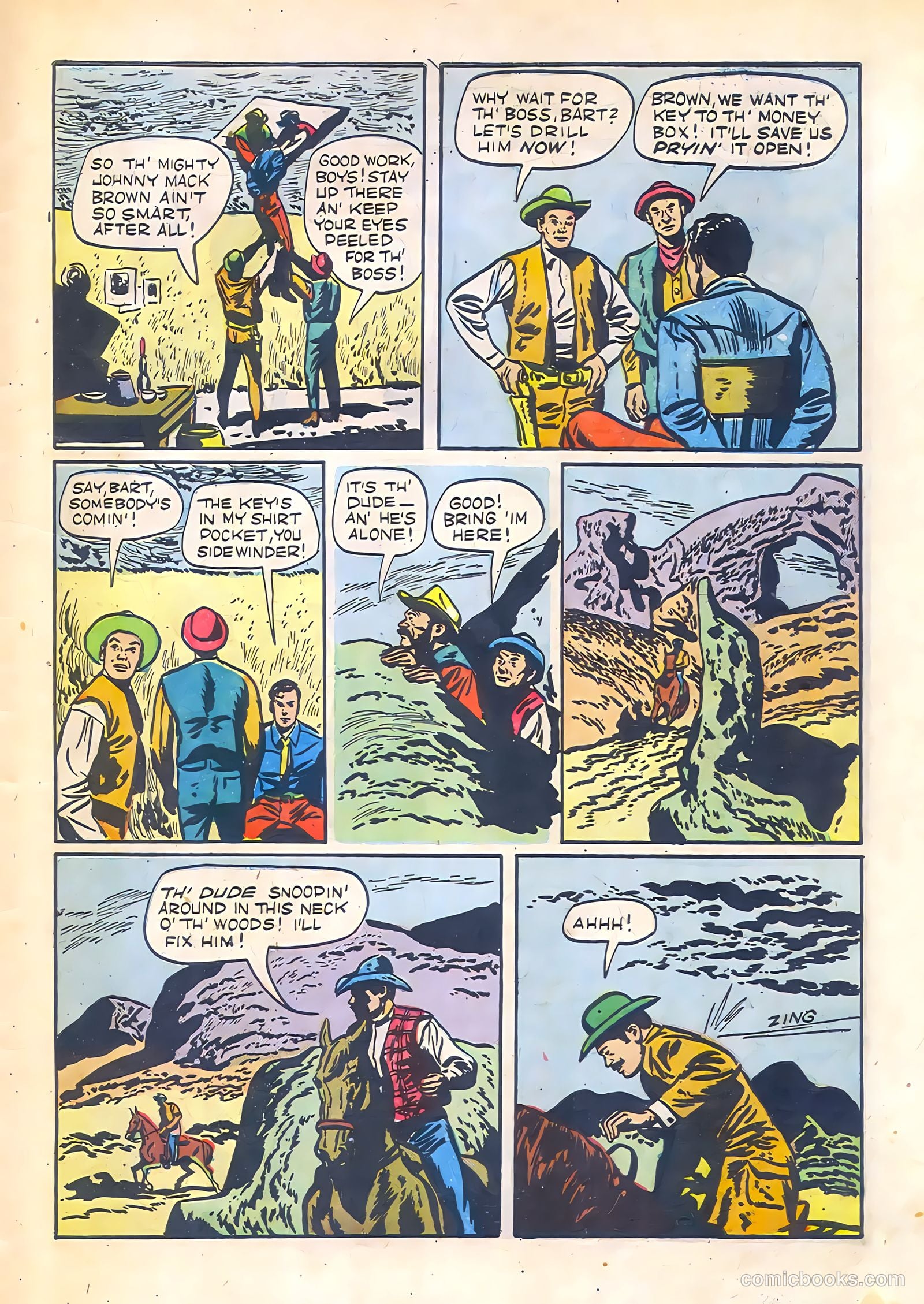 Johnny Mack Brown #3 (1951) — page 39 of 52