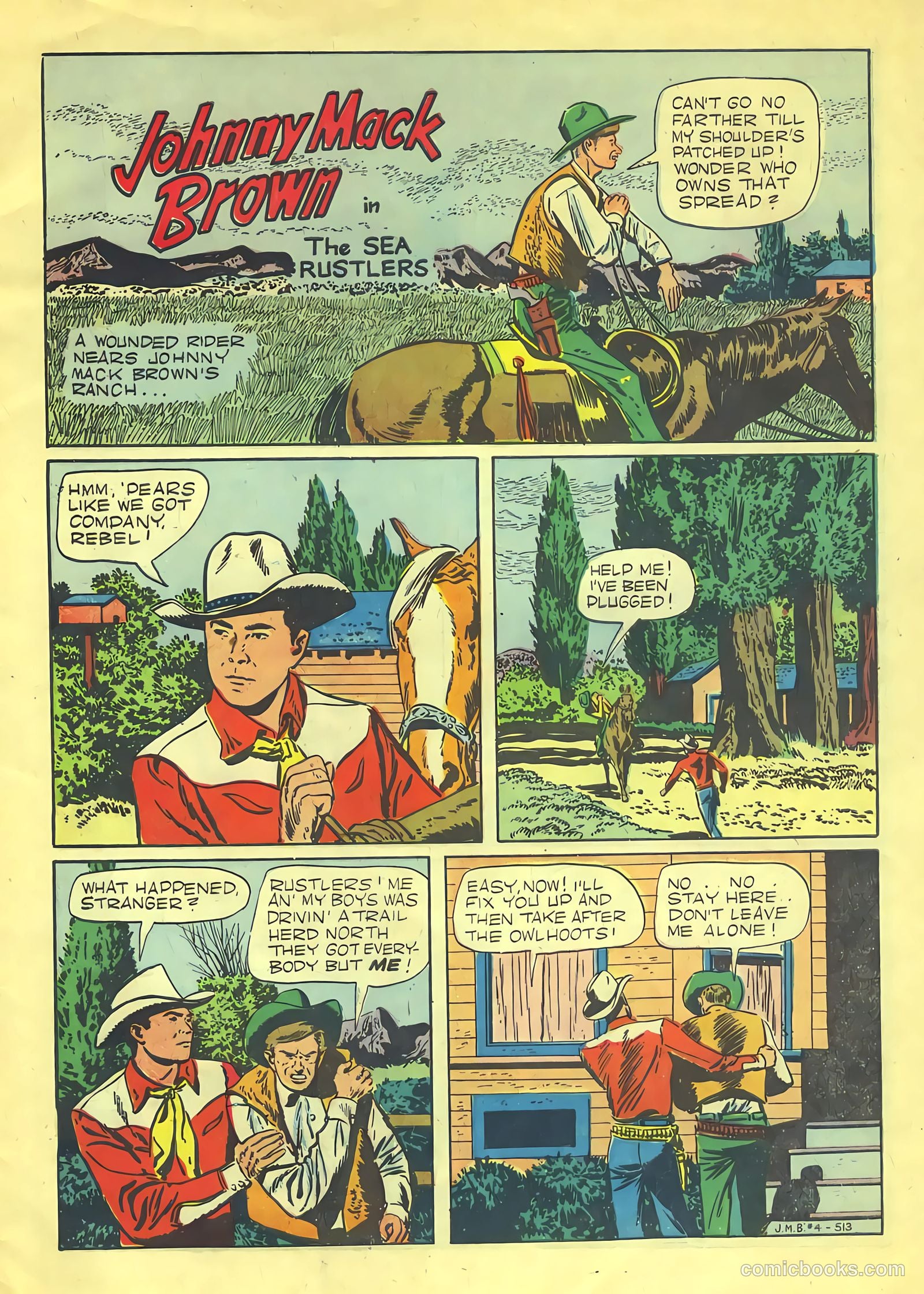 Johnny Mack Brown #4 (1951) — page 3 of 36