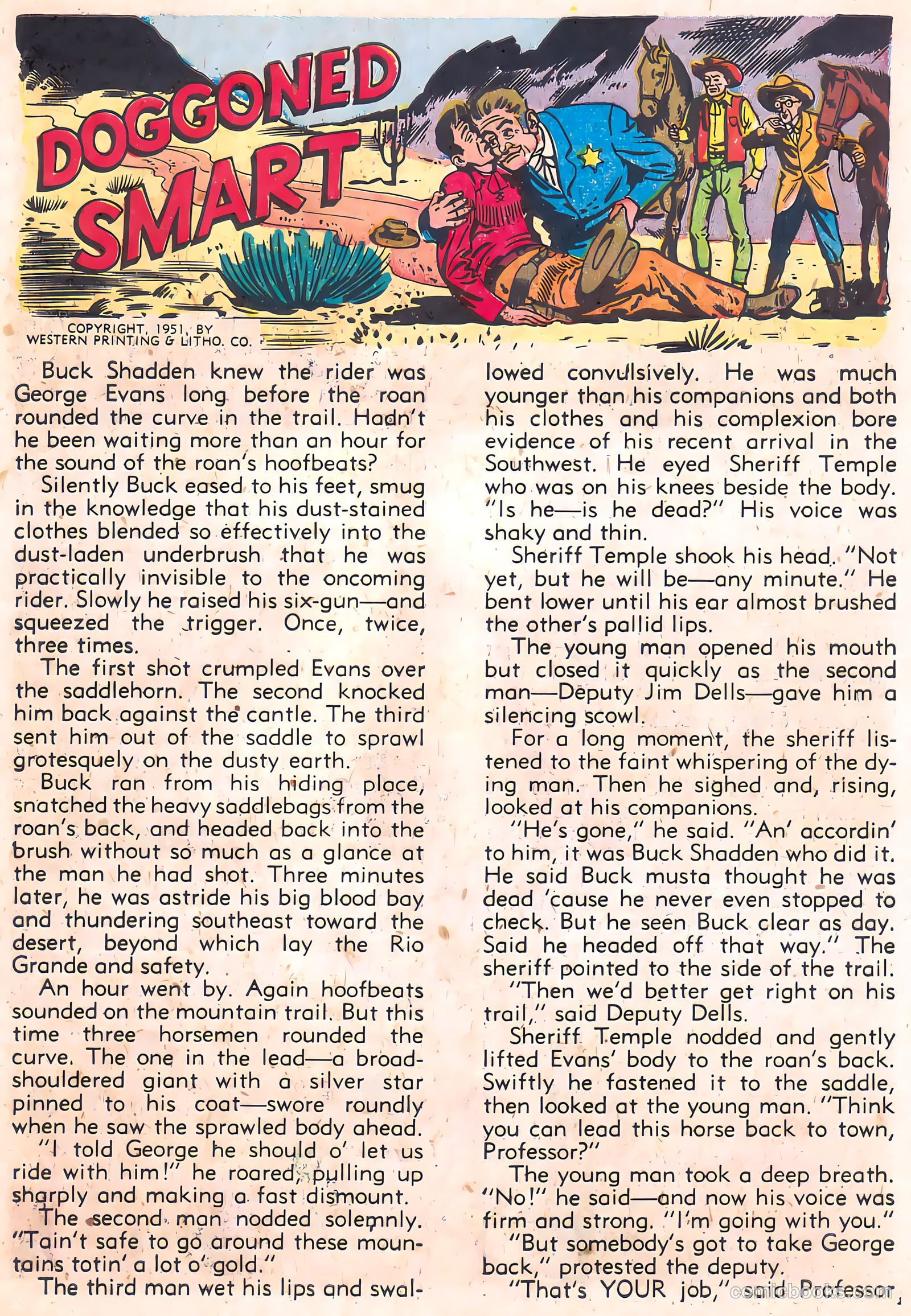 Johnny Mack Brown #5 (1951) — page 27 of 36