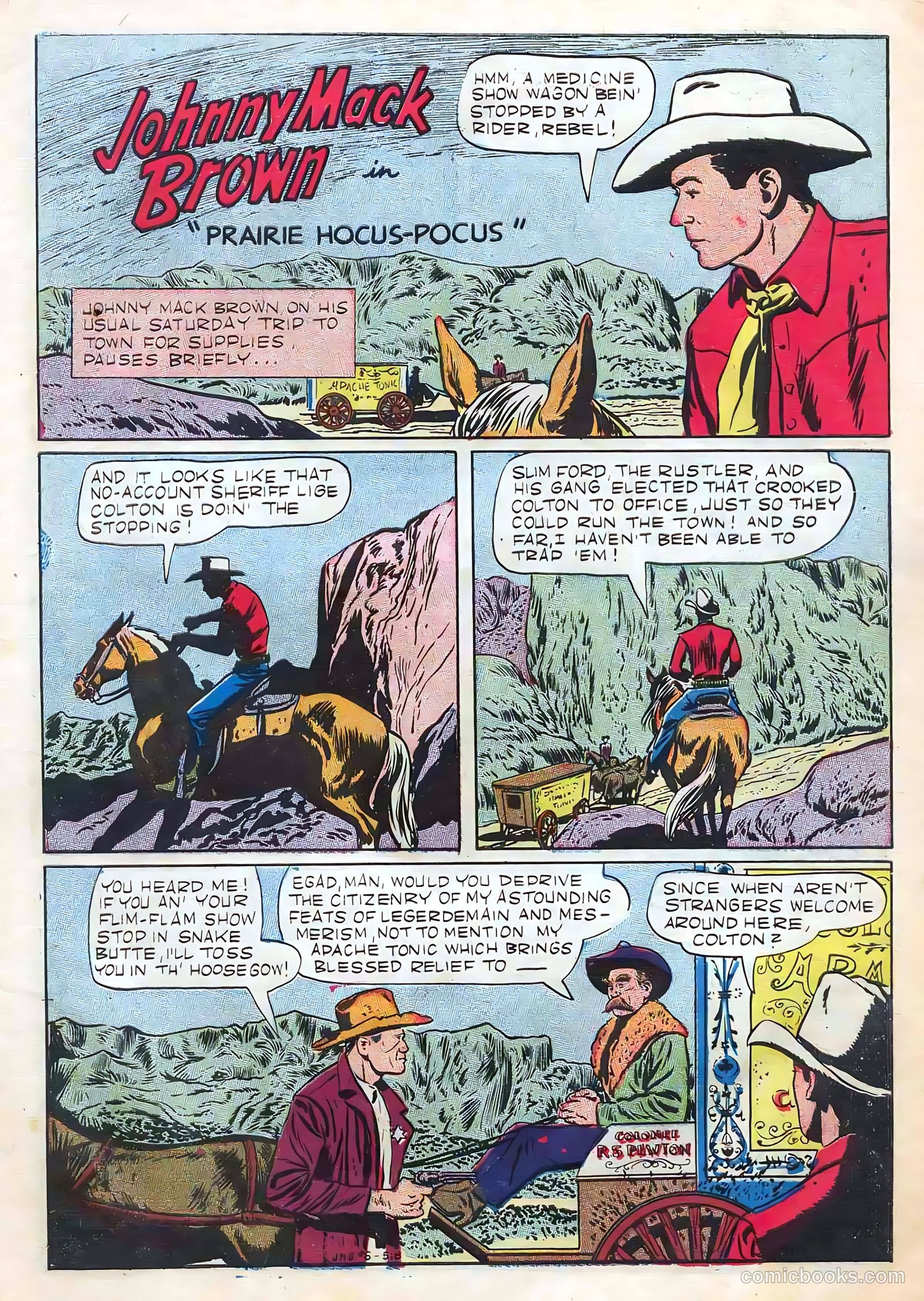 Johnny Mack Brown #6 (1951) — page 3 of 36
