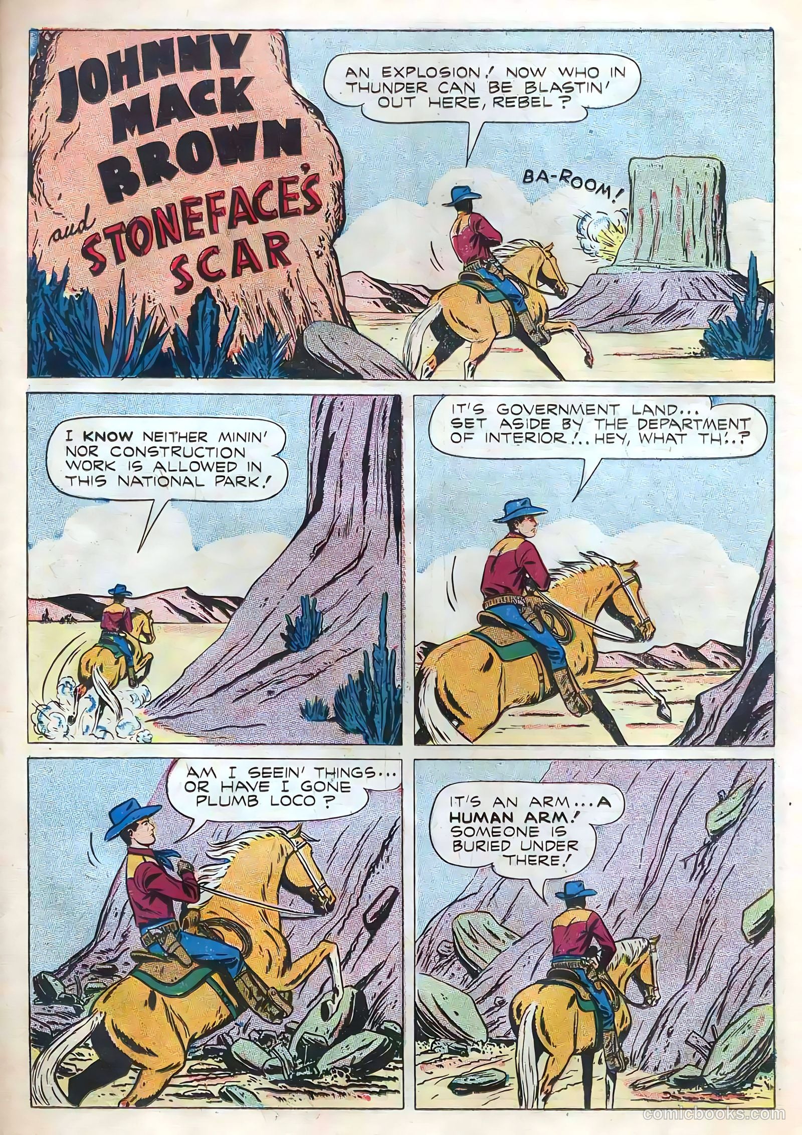 Johnny Mack Brown #6 (1951) — page 19 of 36