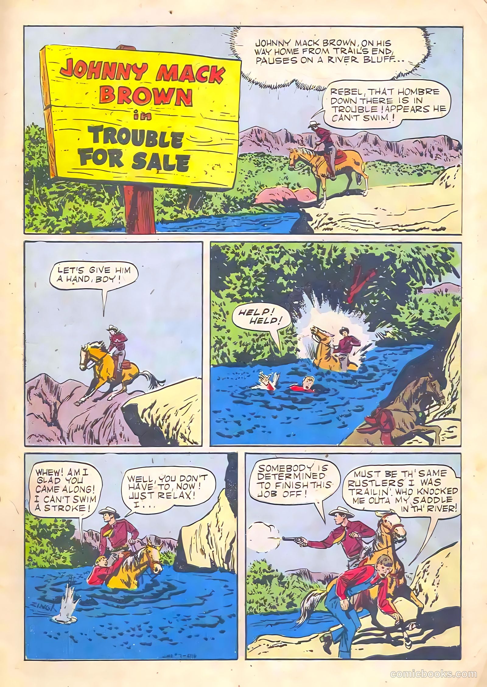 Johnny Mack Brown #7 (1951) — page 3 of 36