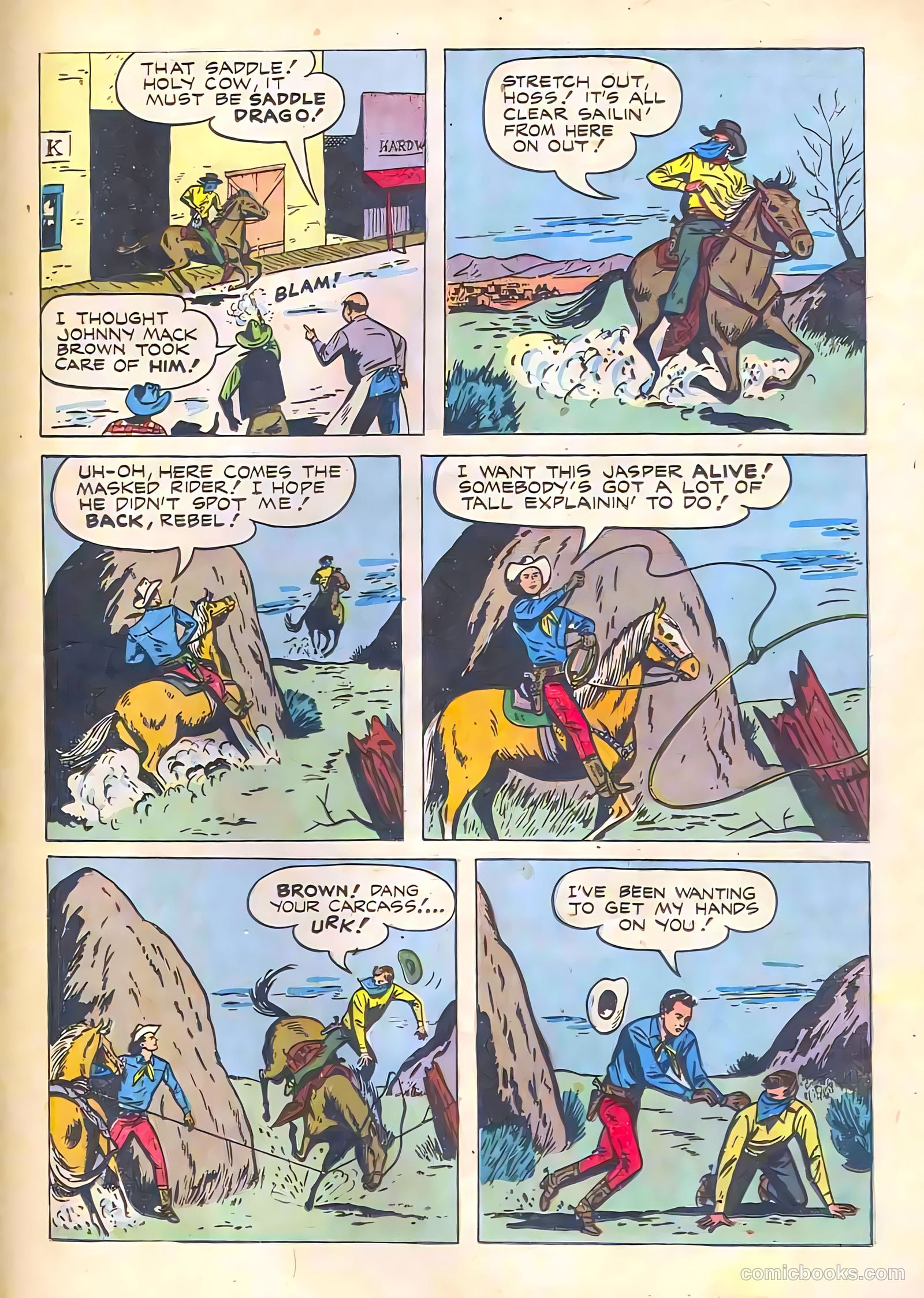 Johnny Mack Brown #7 (1951) — page 25 of 36