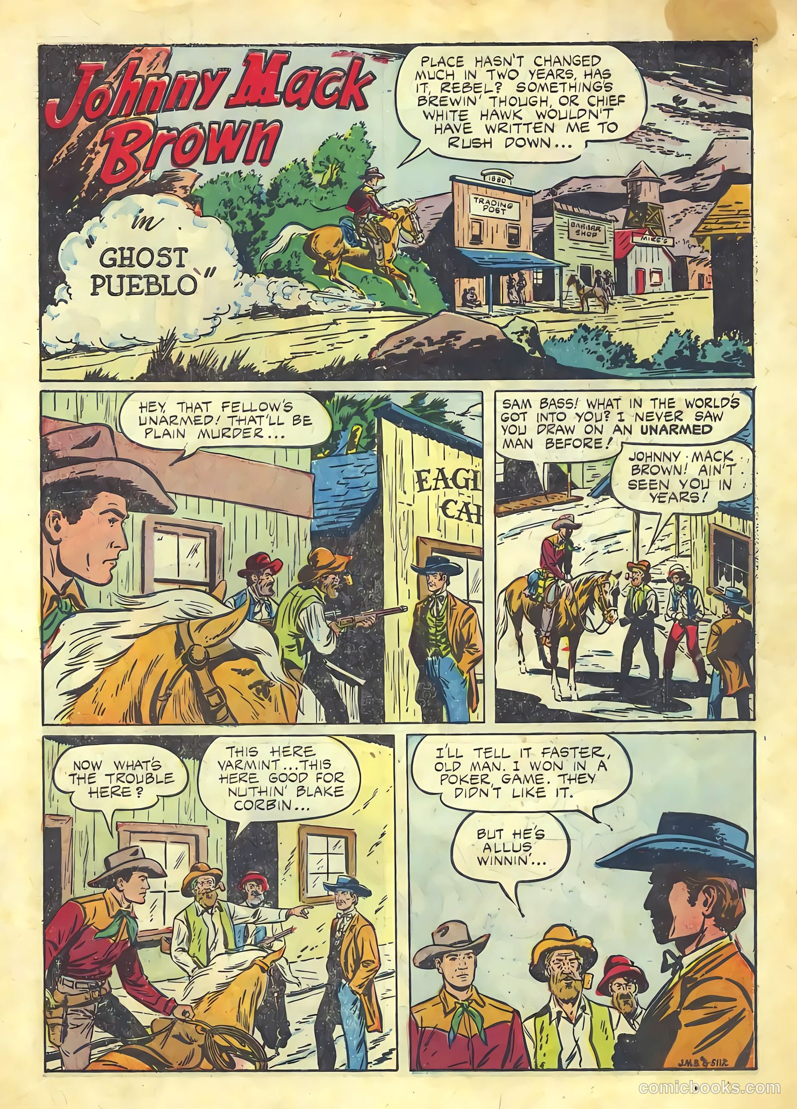 Johnny Mack Brown #8 (1952) — page 3 of 36