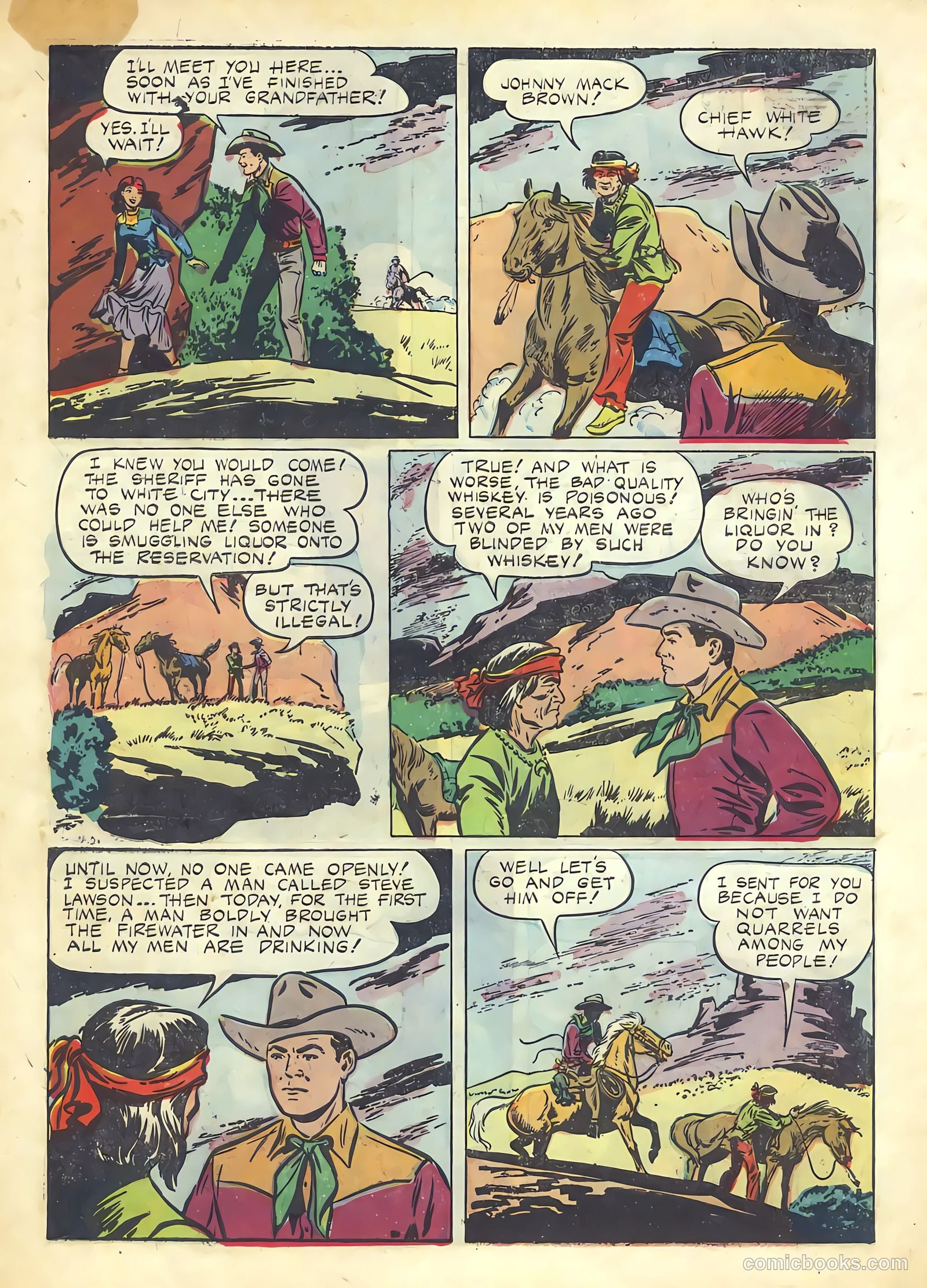 Johnny Mack Brown #8 (1952) — page 6 of 36