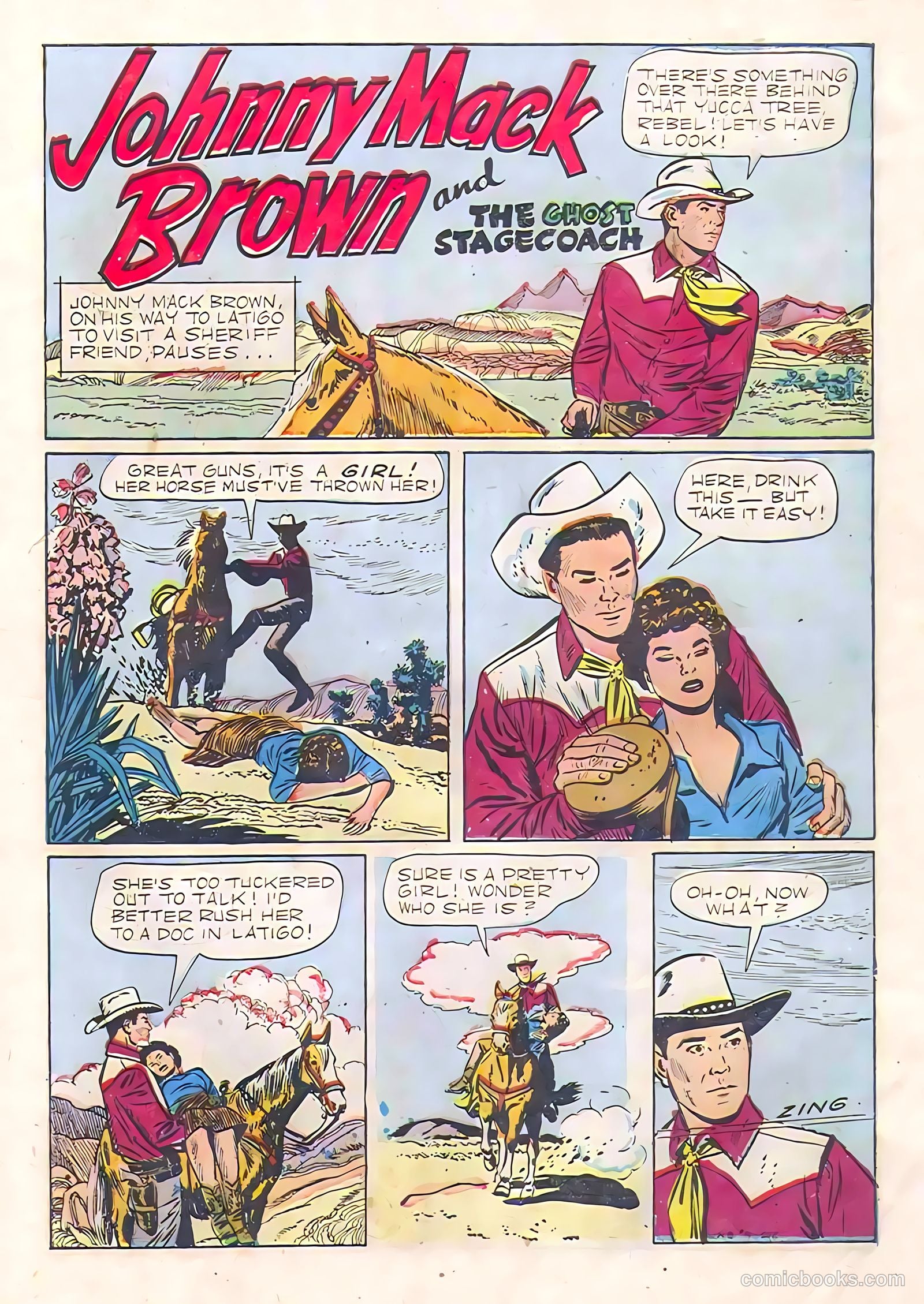 Johnny Mack Brown #9 (1952) — page 3 of 36