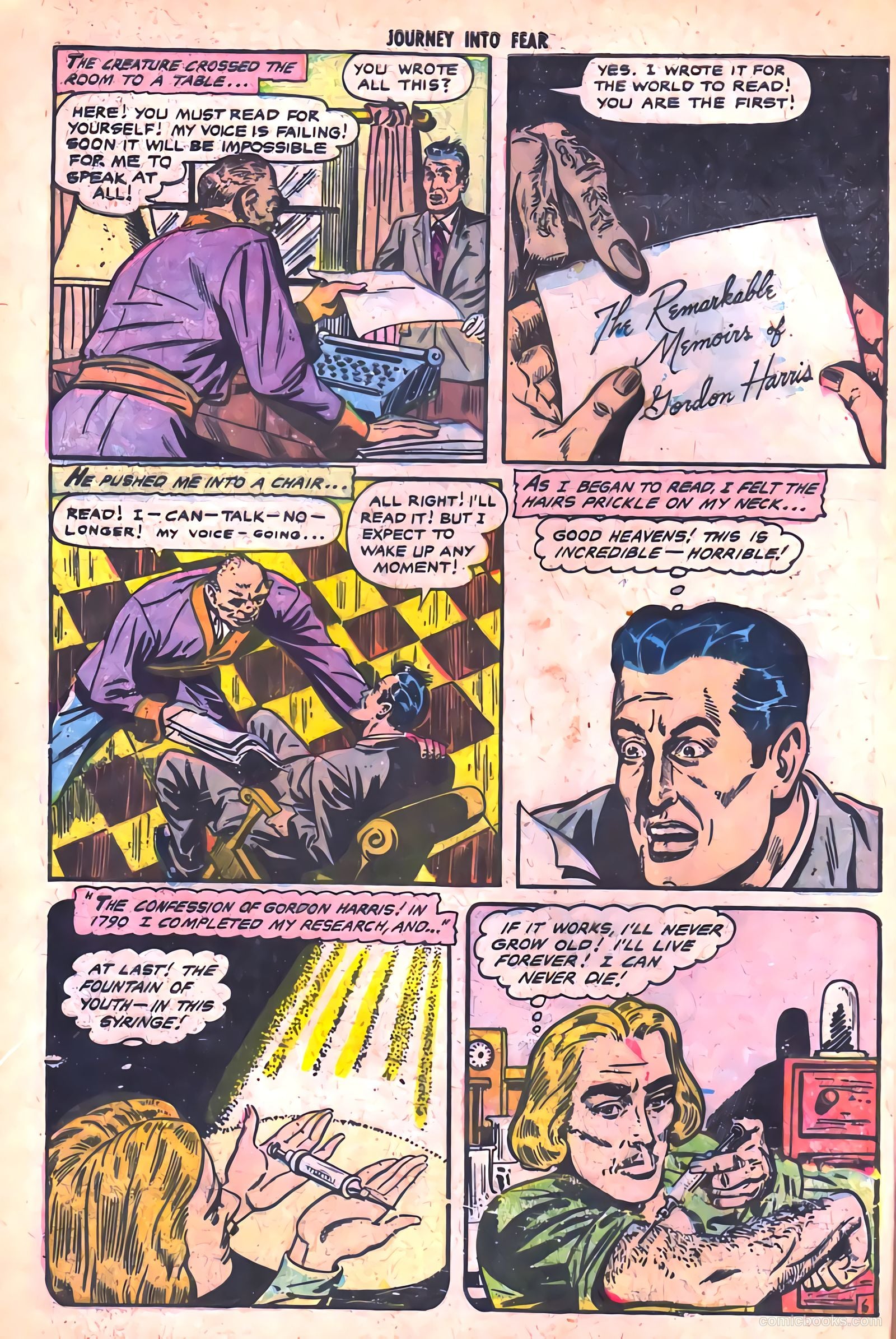 Journey into Fear #18 (1954) — page 8 of 36