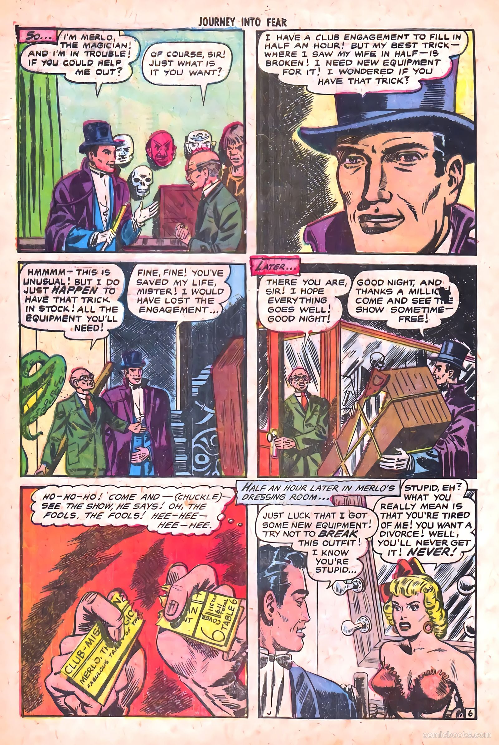 Journey into Fear #18 (1954) — page 32 of 36