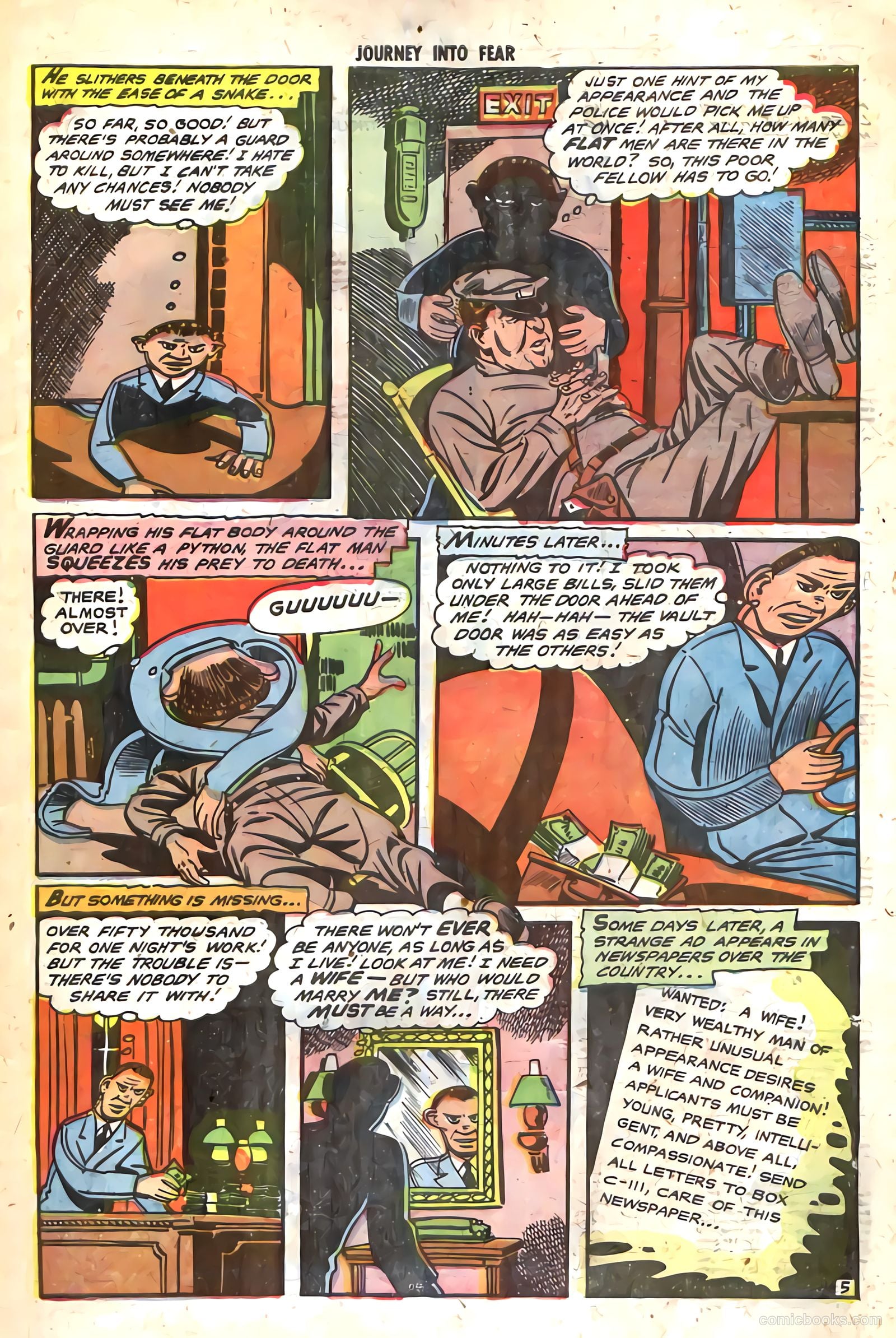 Journey into Fear #19 (1954) — page 30 of 33