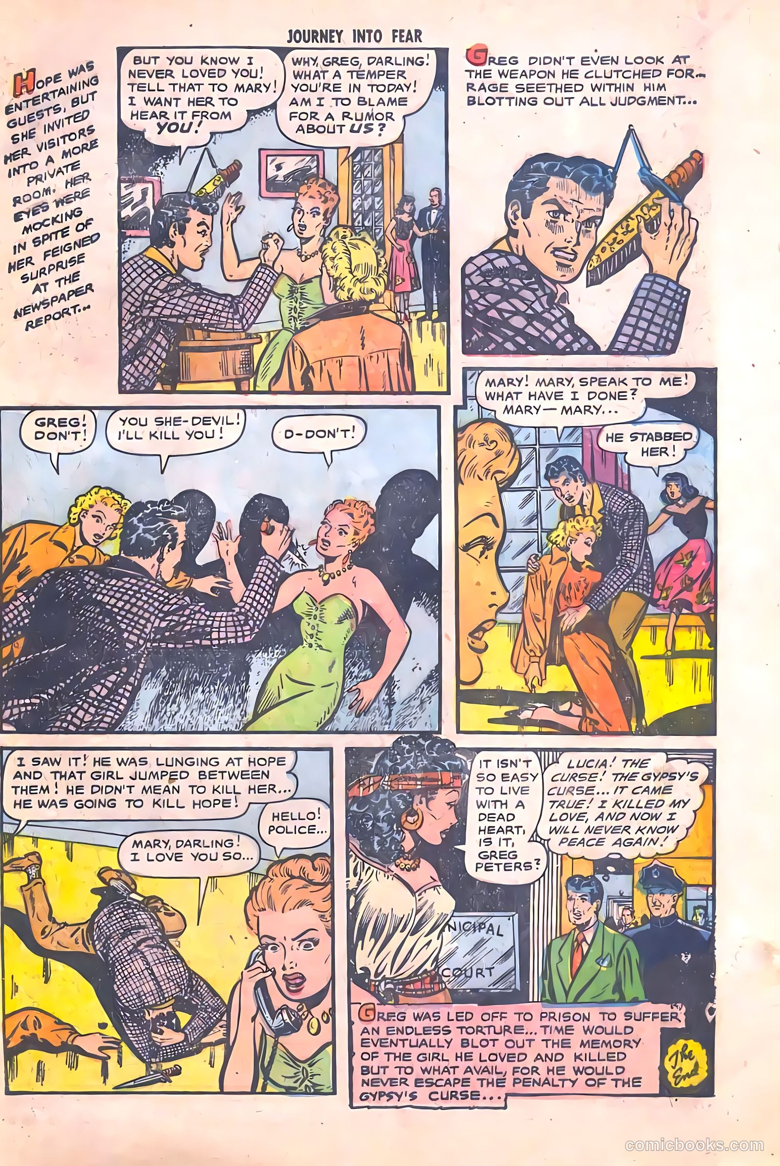 Journey into Fear #3 (1951) — page 33 of 36