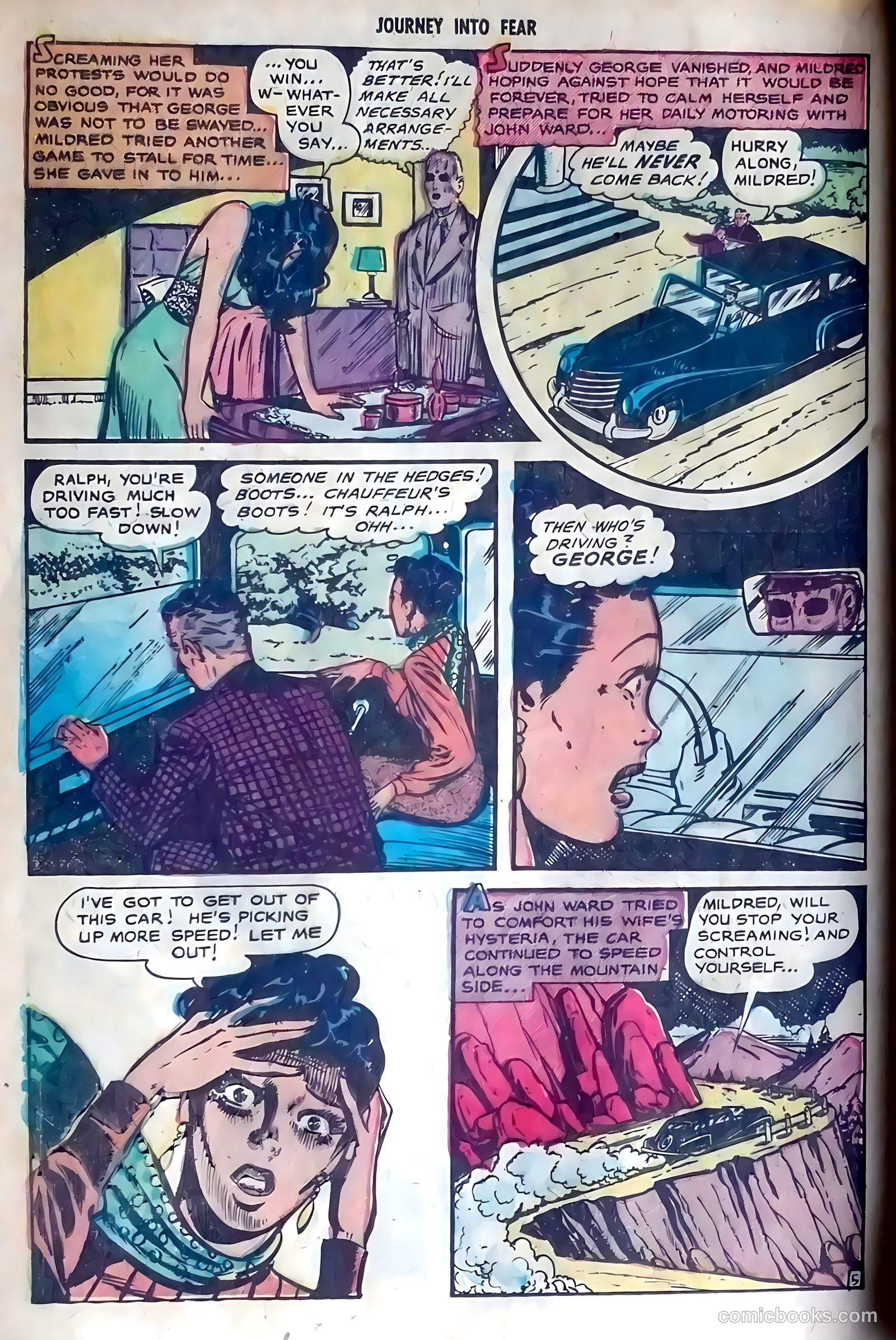Journey into Fear #5 (1952) — page 16 of 36