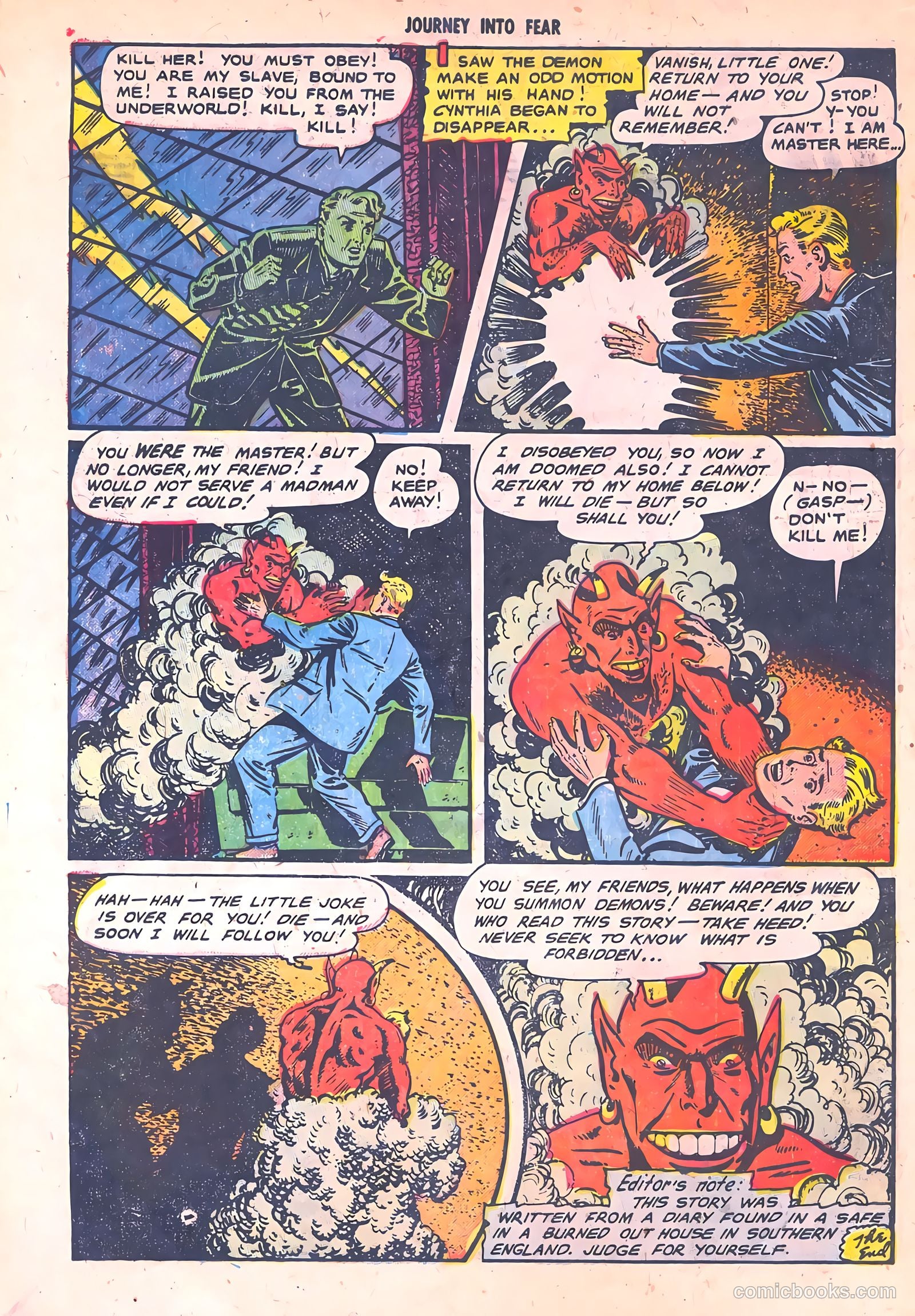 Journey into Fear #7 (1952) — page 10 of 36