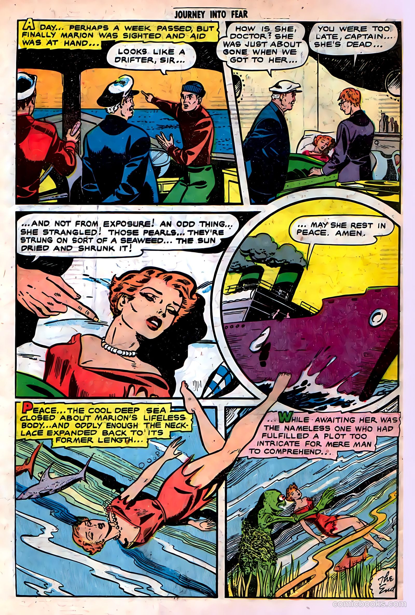 Journey into Fear #7 (1952) — page 34 of 36