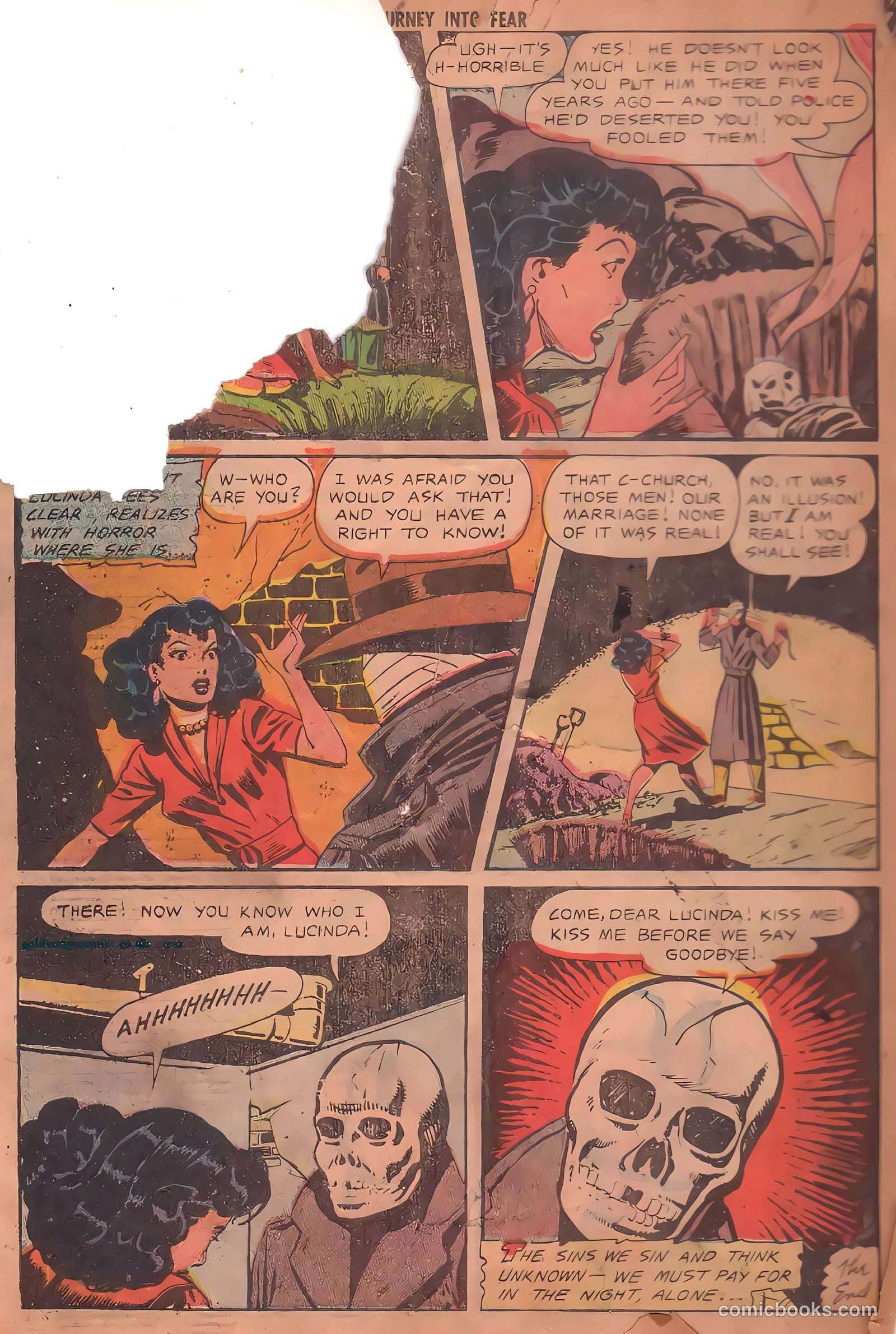 Journey into Fear #9 (1952) — page 34 of 36