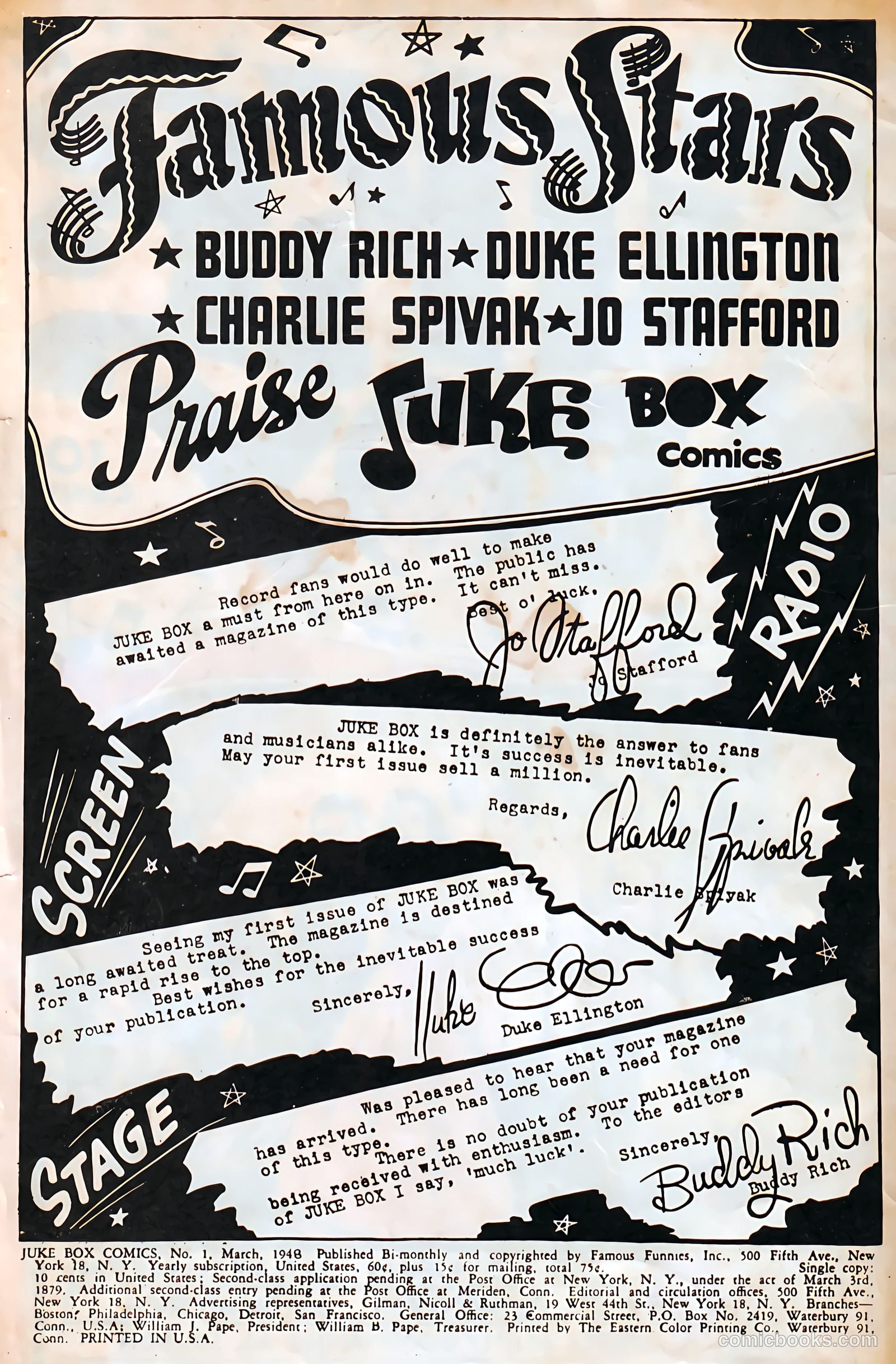 Juke Box Comics #1 (1948) — page 2 of 53