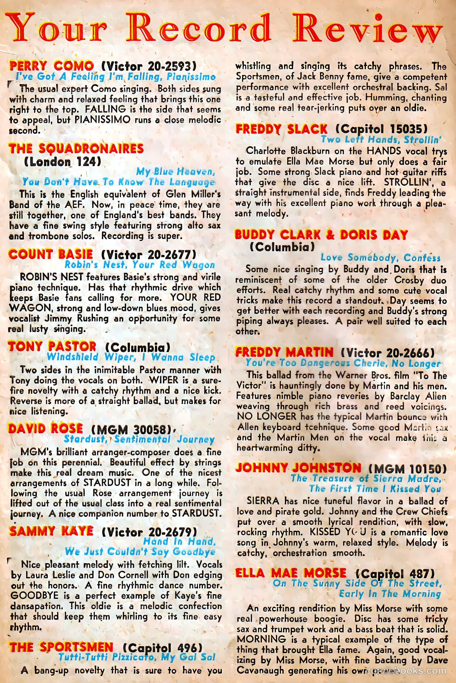 Juke Box Comics #3 (1948) — page 14 of 53