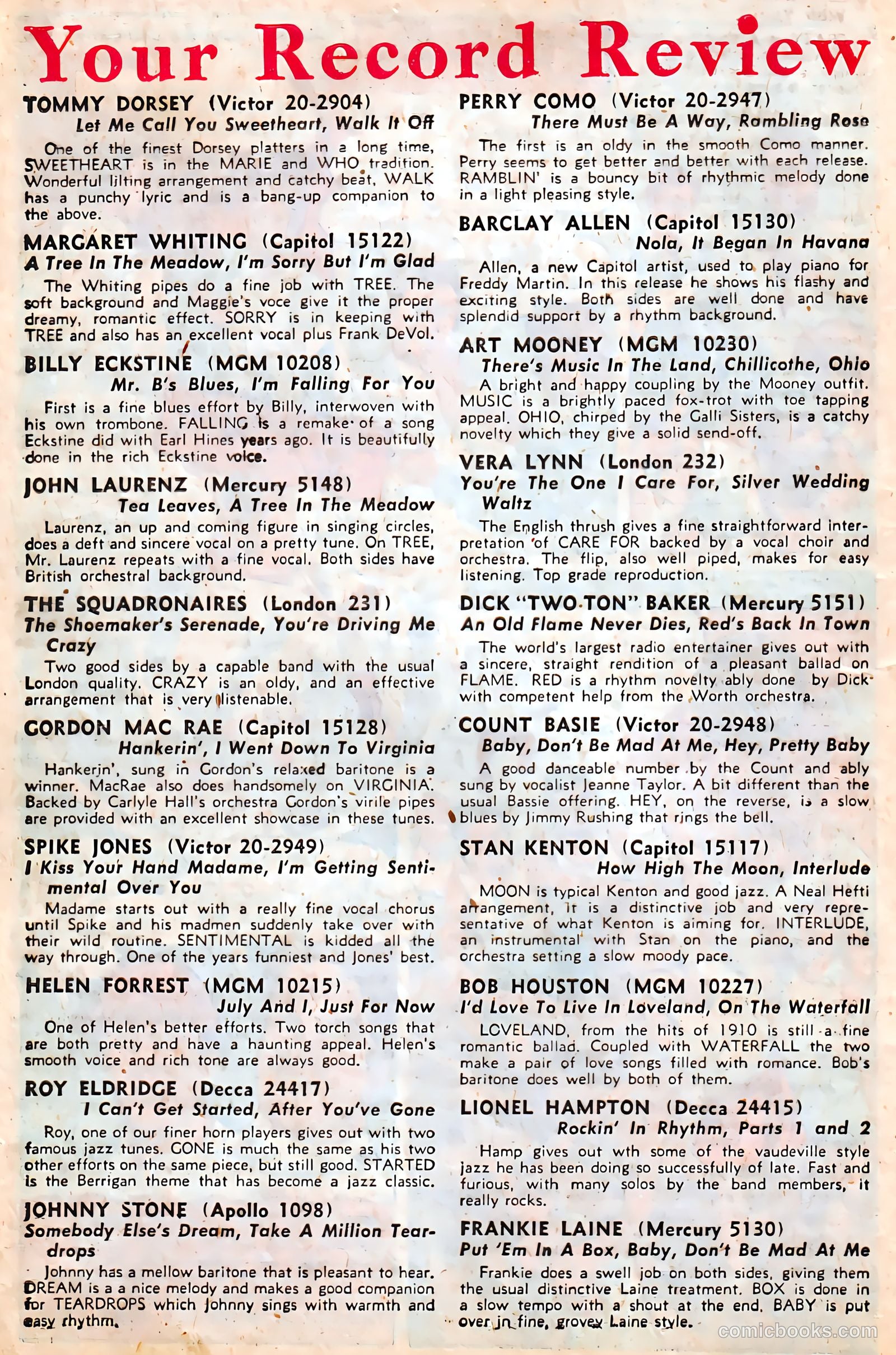 Juke Box Comics #5 (1948) — page 14 of 52