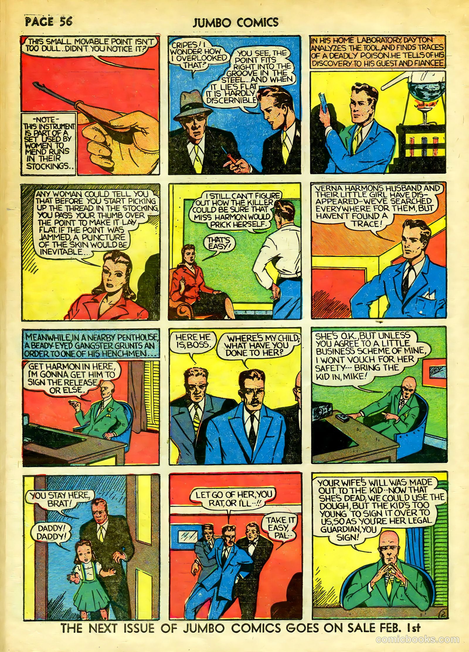 Jumbo Comics #12 (1940) — page 58 of 68