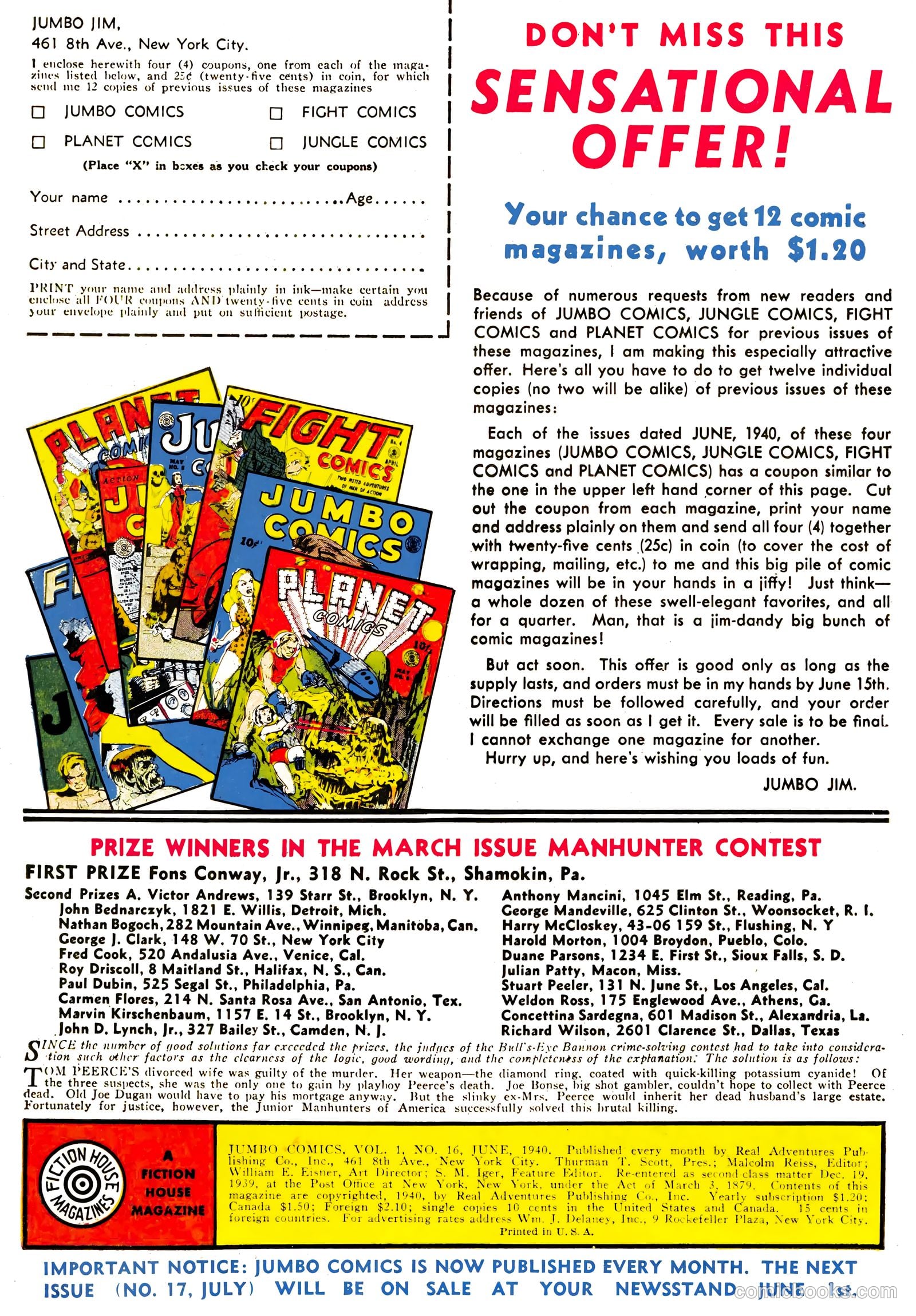 Jumbo Comics #16 (1940) — page 2 of 69