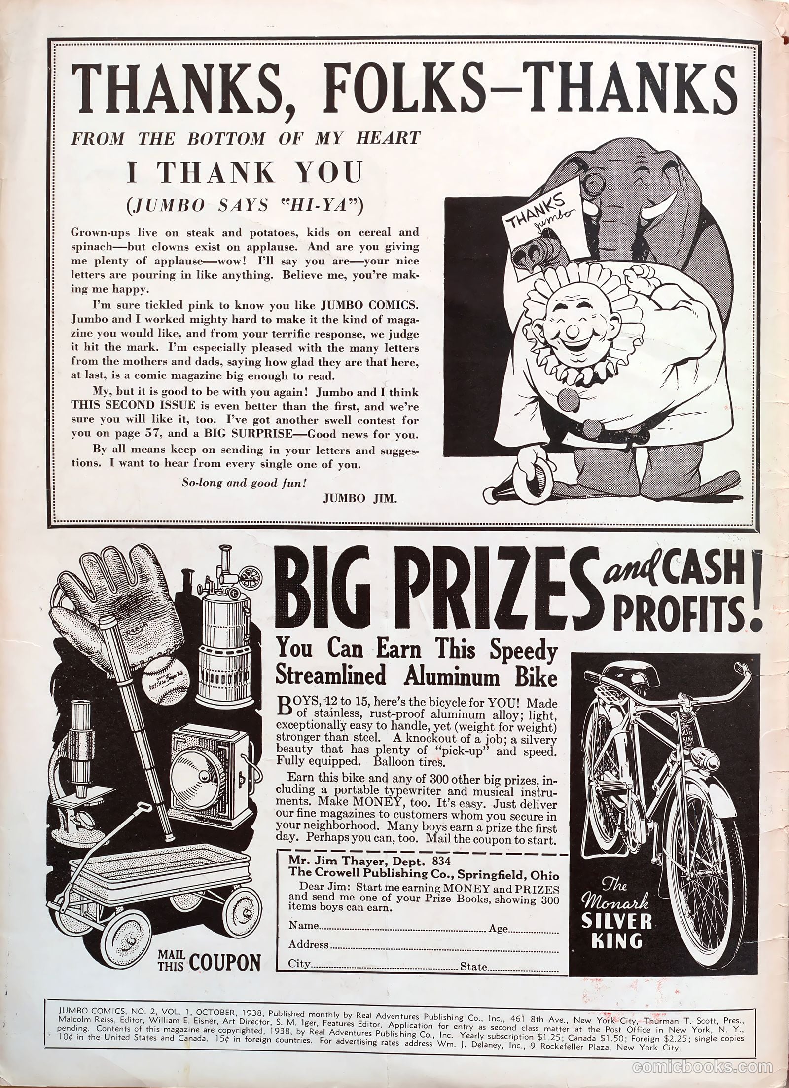 Jumbo Comics #2 (1938) — page 2 of 68