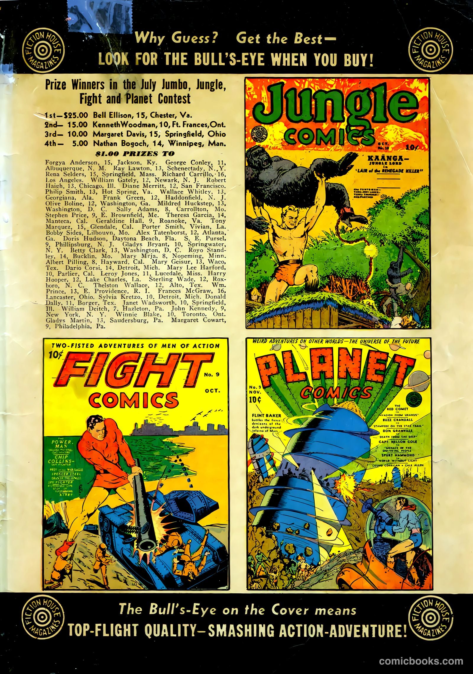 Jumbo Comics #20 (1940) — page 68 of 69