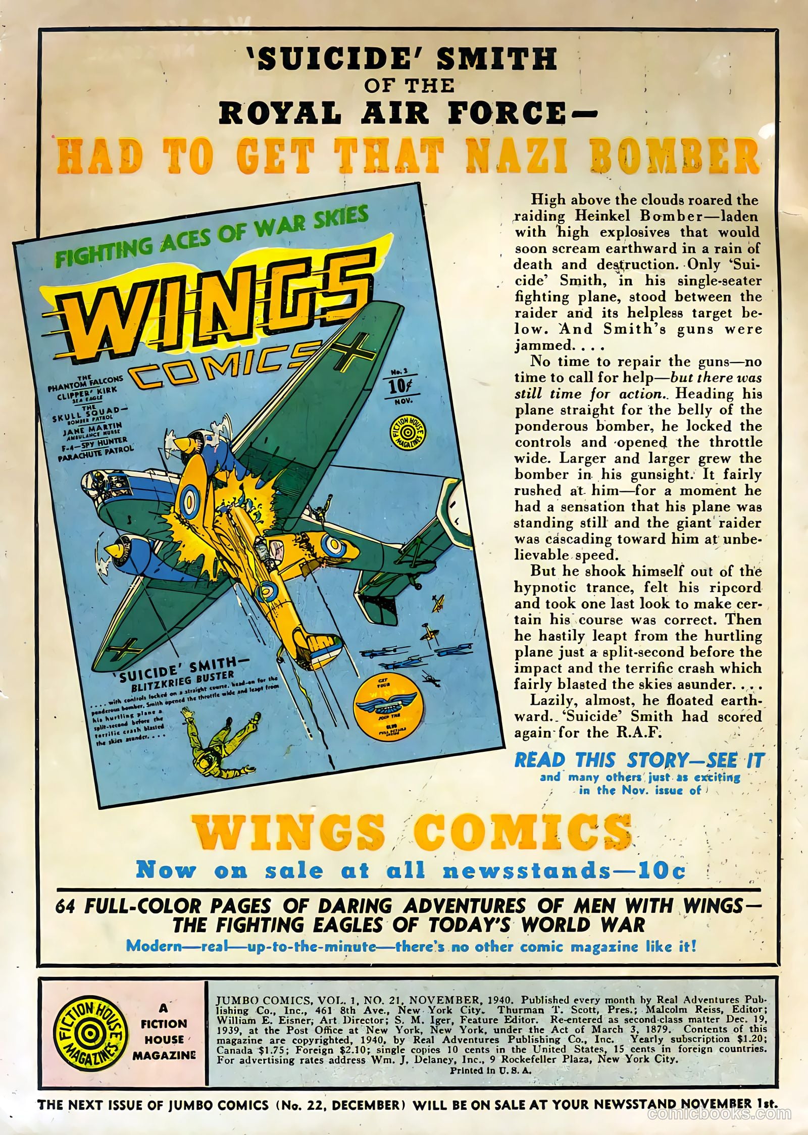 Jumbo Comics #21 (1940) — page 2 of 68