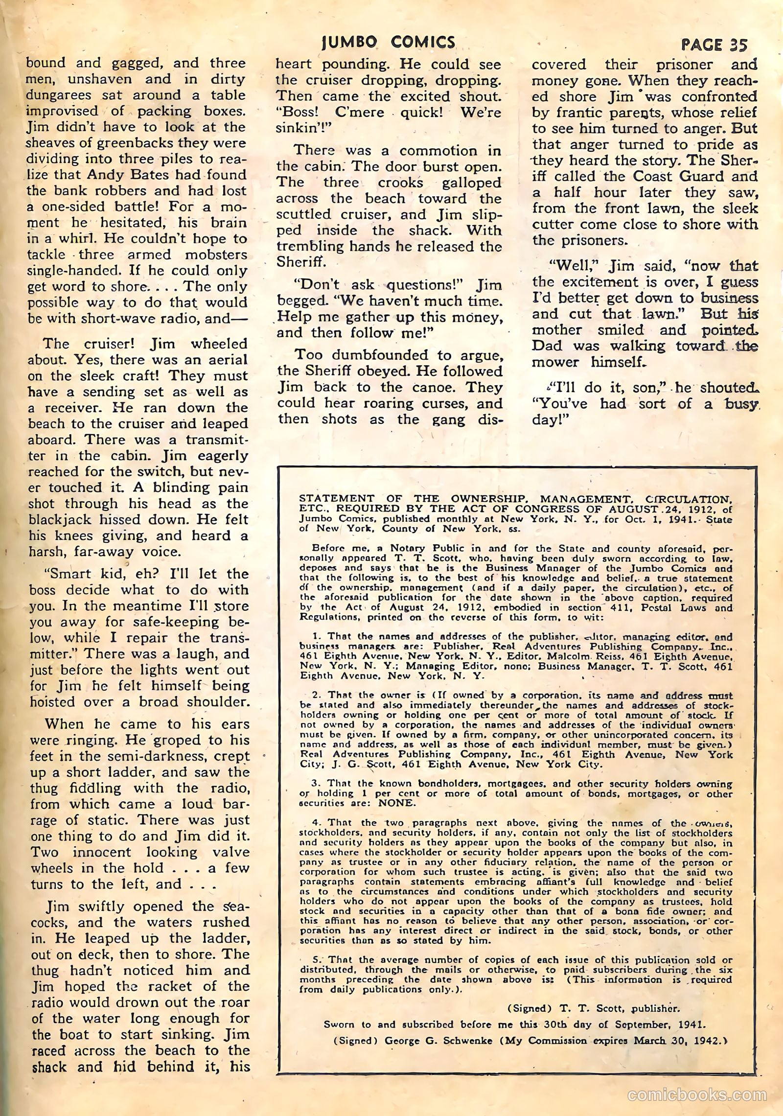 Jumbo Comics #35 (1942) — page 38 of 69