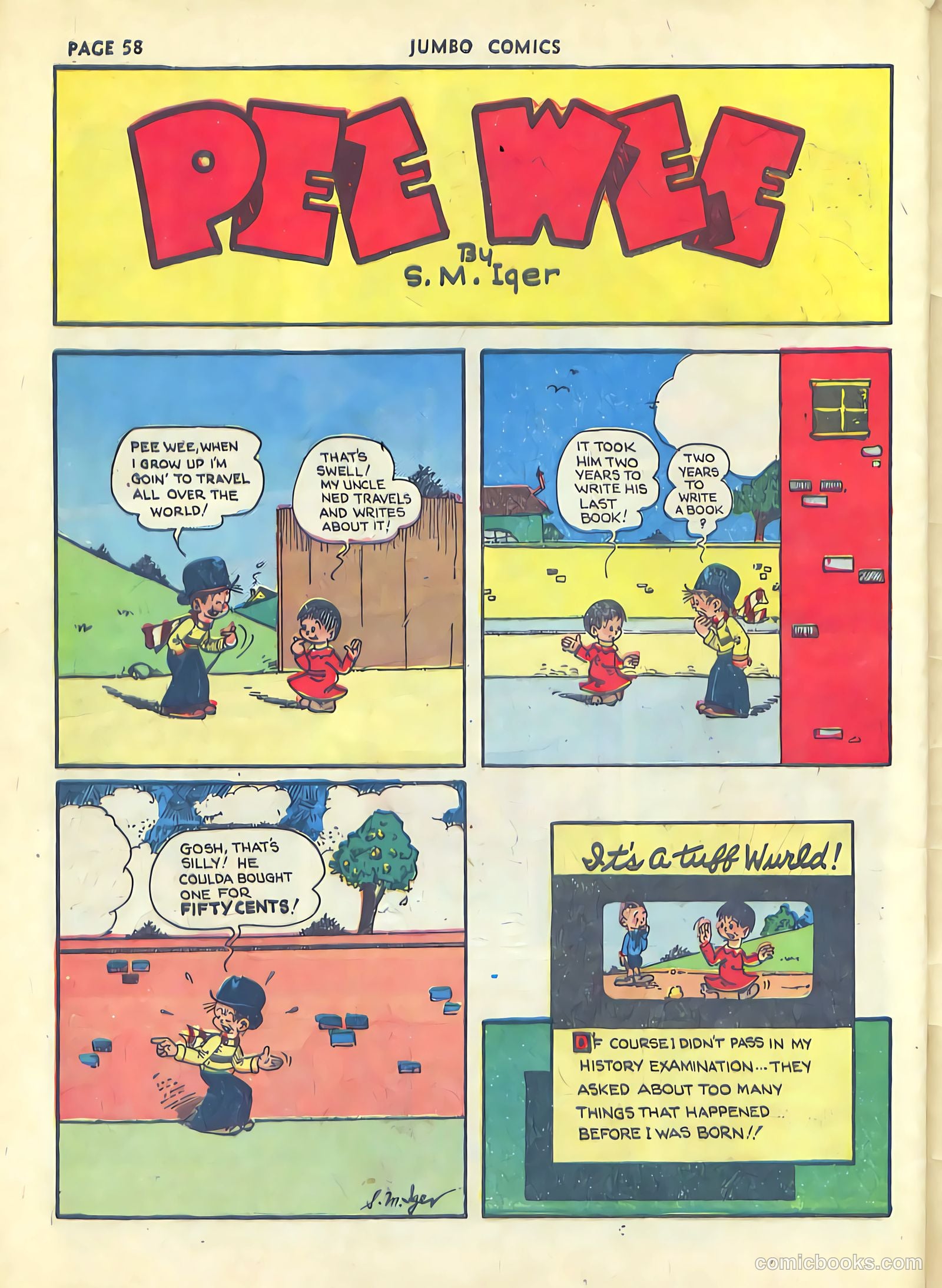 Jumbo Comics #36 (1942) — page 62 of 68