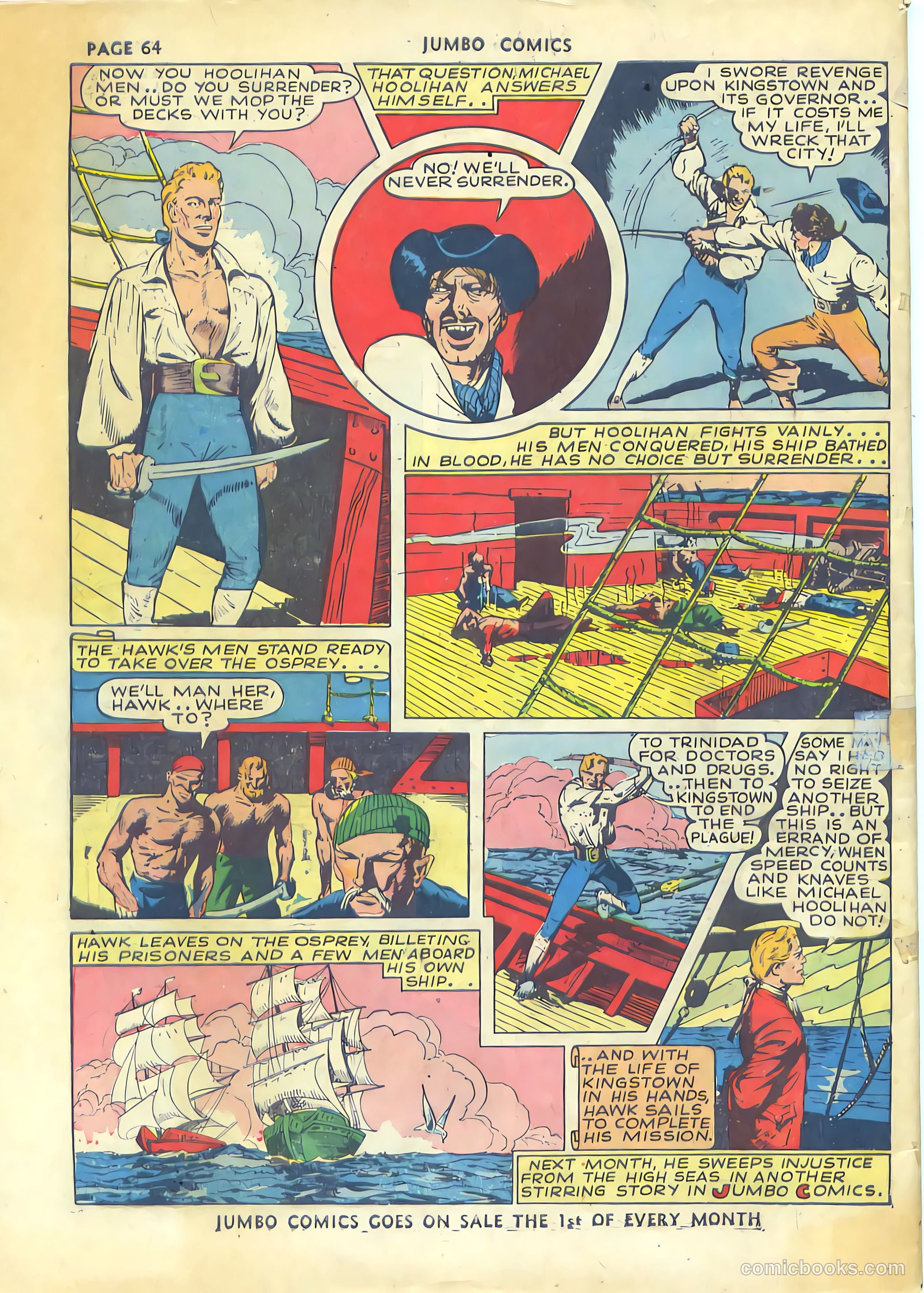 Jumbo Comics #36 (1942) — page 68 of 68