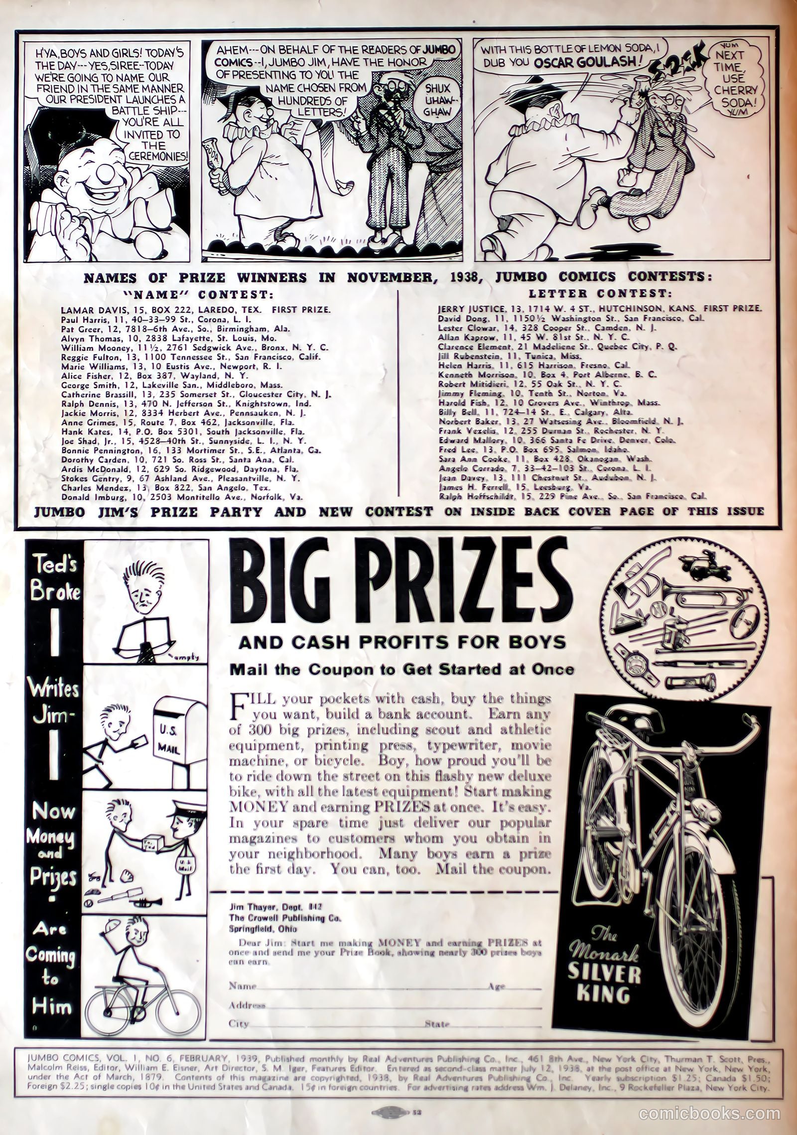 Jumbo Comics #6 (1939) — page 2 of 52