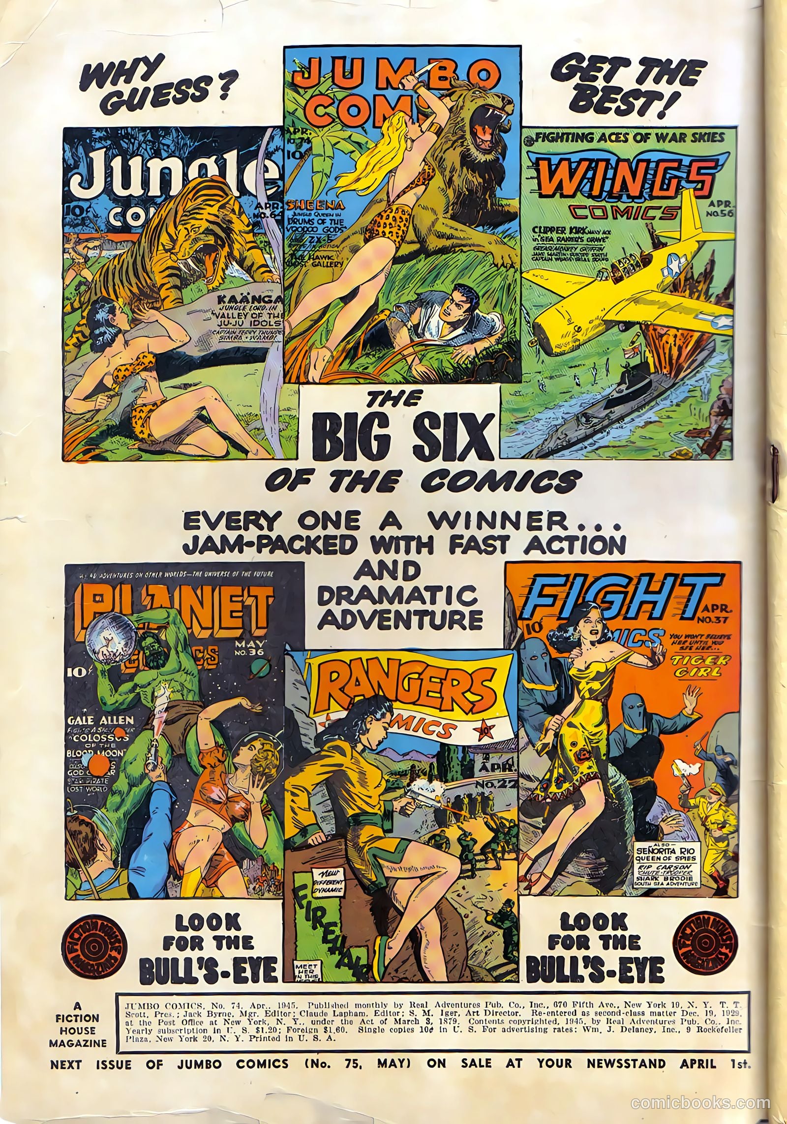 Jumbo Comics #74 (1945) — page 2 of 52