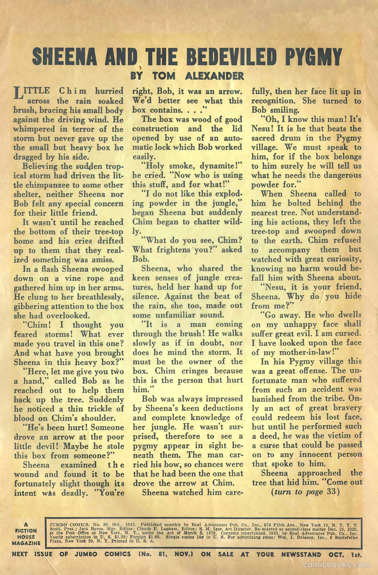 Jumbo Comics #80 (1945) — page 2 of 36