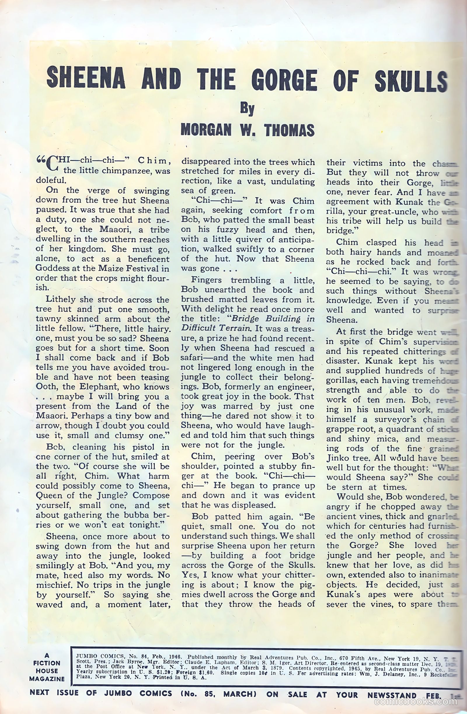 Jumbo Comics #84 (1946) — page 2 of 52