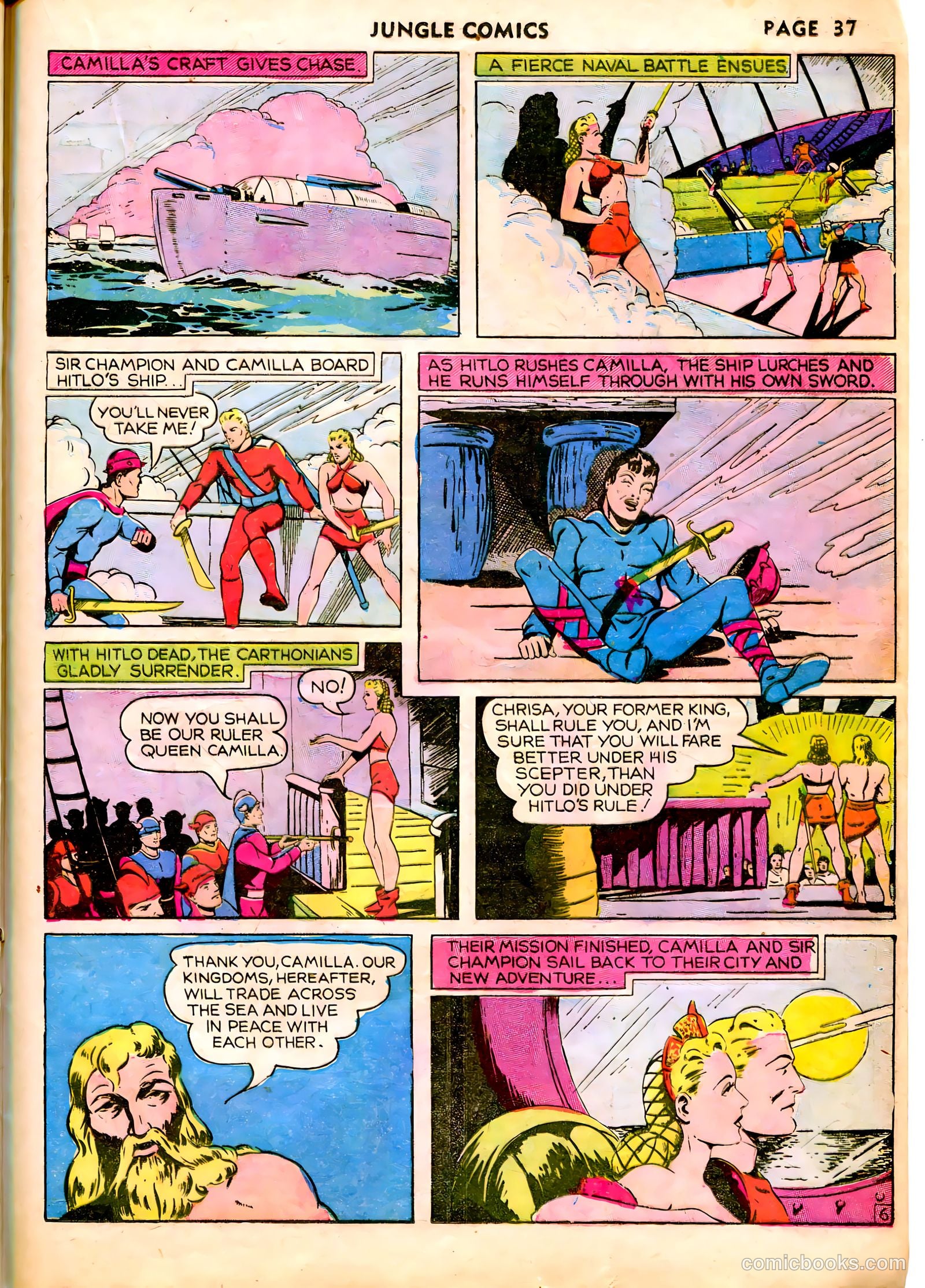 Jungle Comics #10 (1947) — page 40 of 69