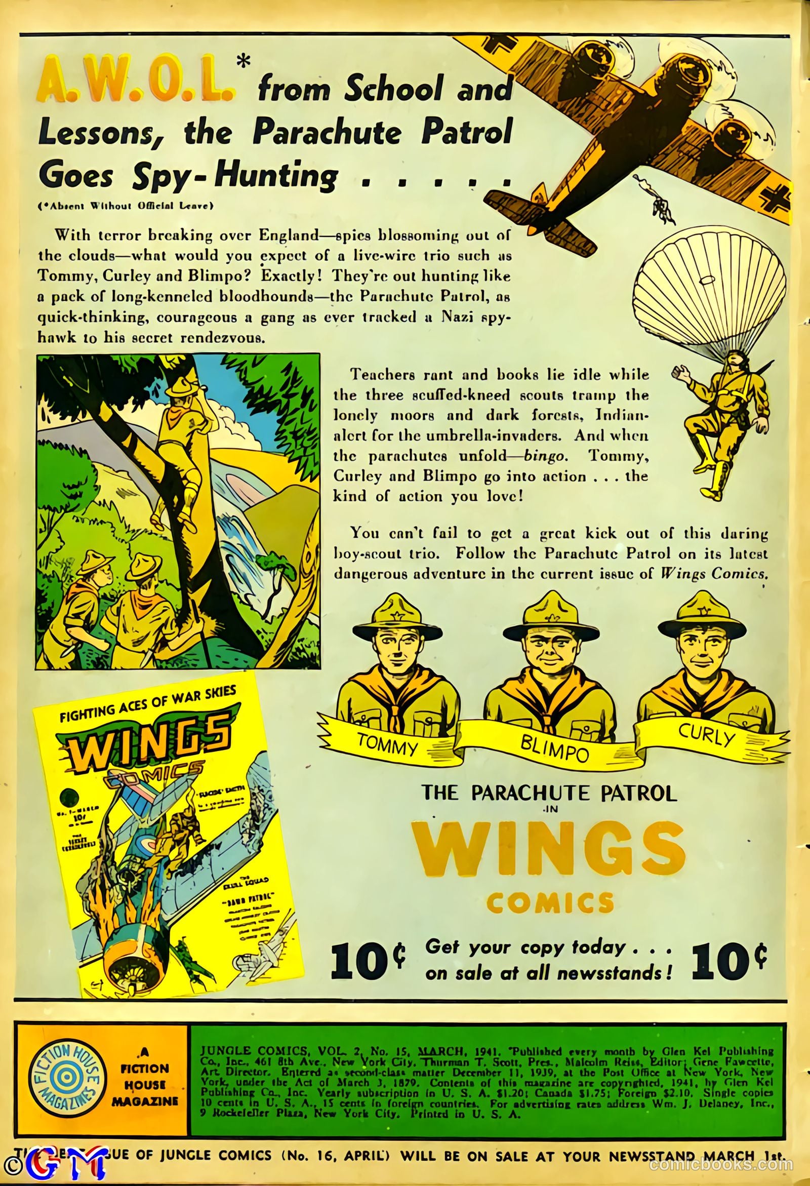 Jungle Comics #15 (1941) — page 3 of 69