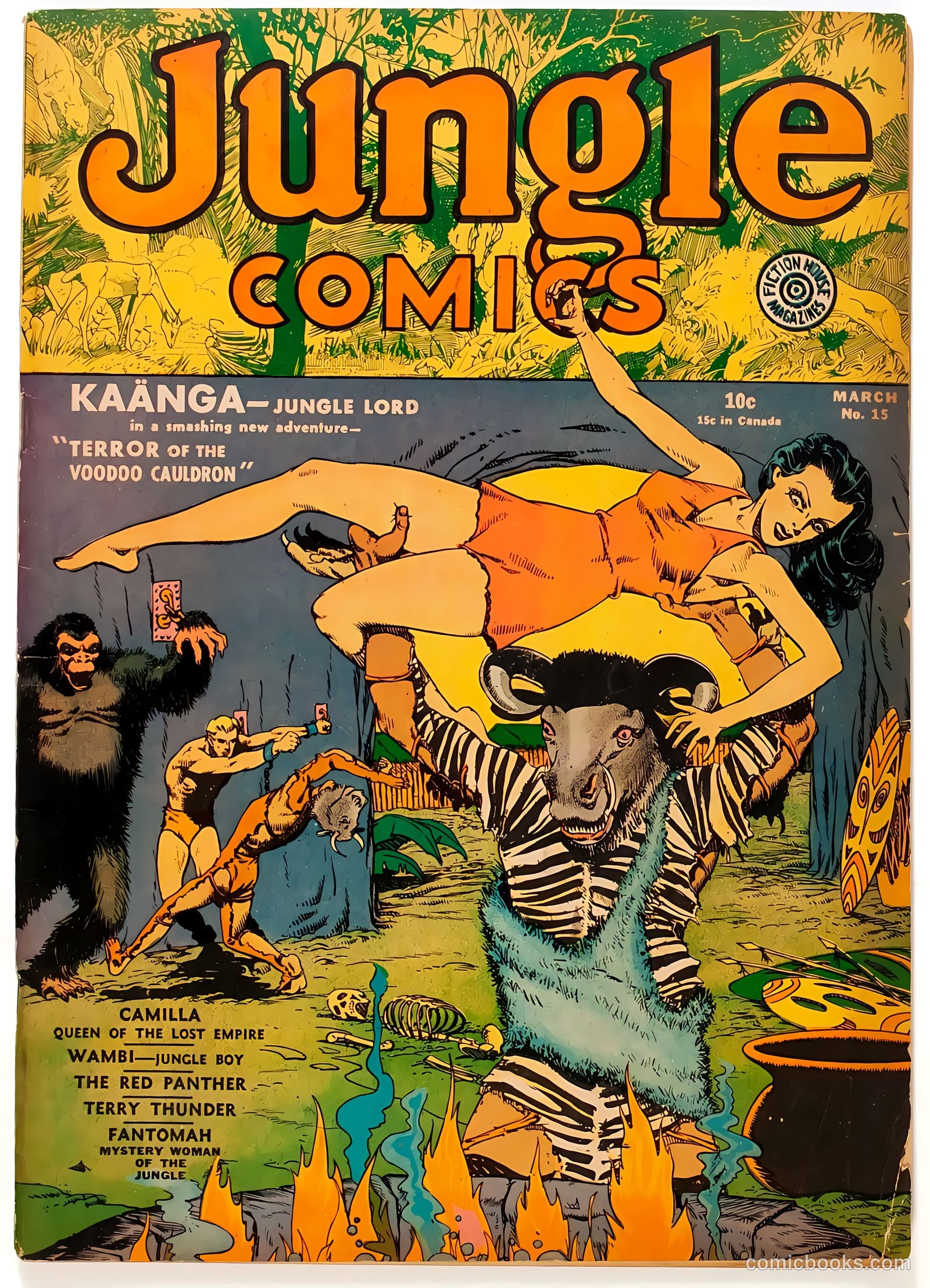 Jungle Comics #15 cover