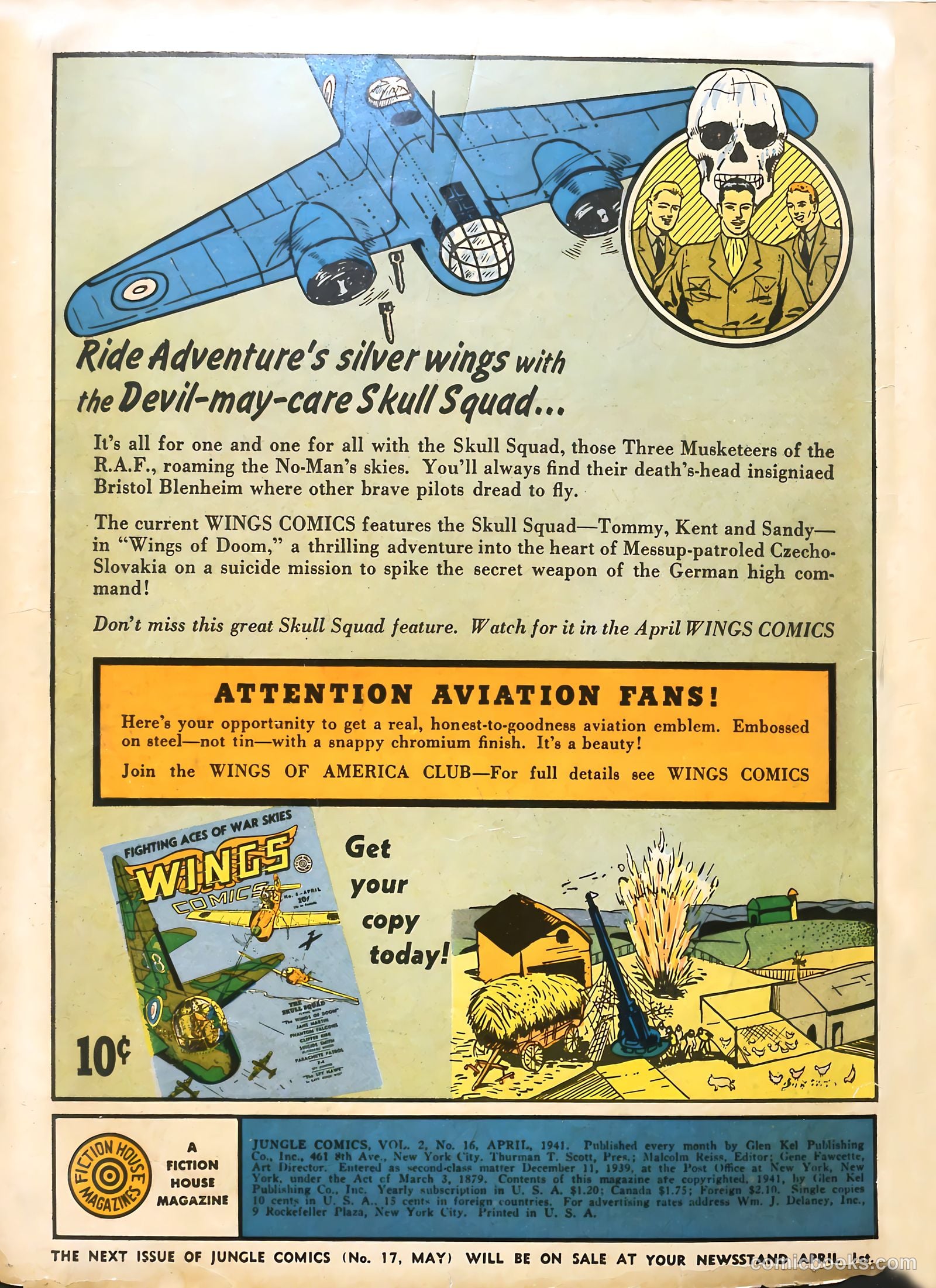 Jungle Comics #16 (1941) — page 2 of 68