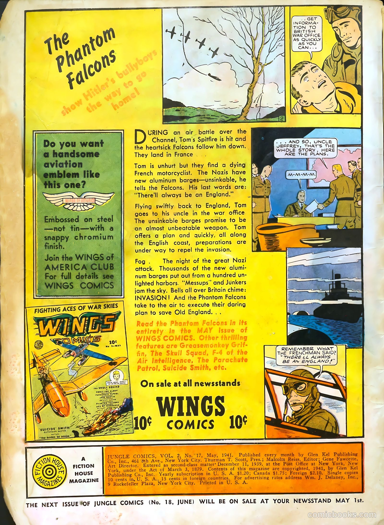 Jungle Comics #17 (1941) — page 2 of 68