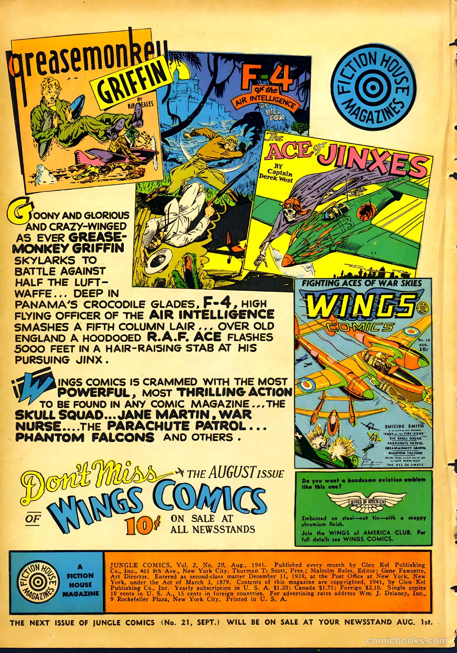Jungle Comics #20 (1941) — page 2 of 68