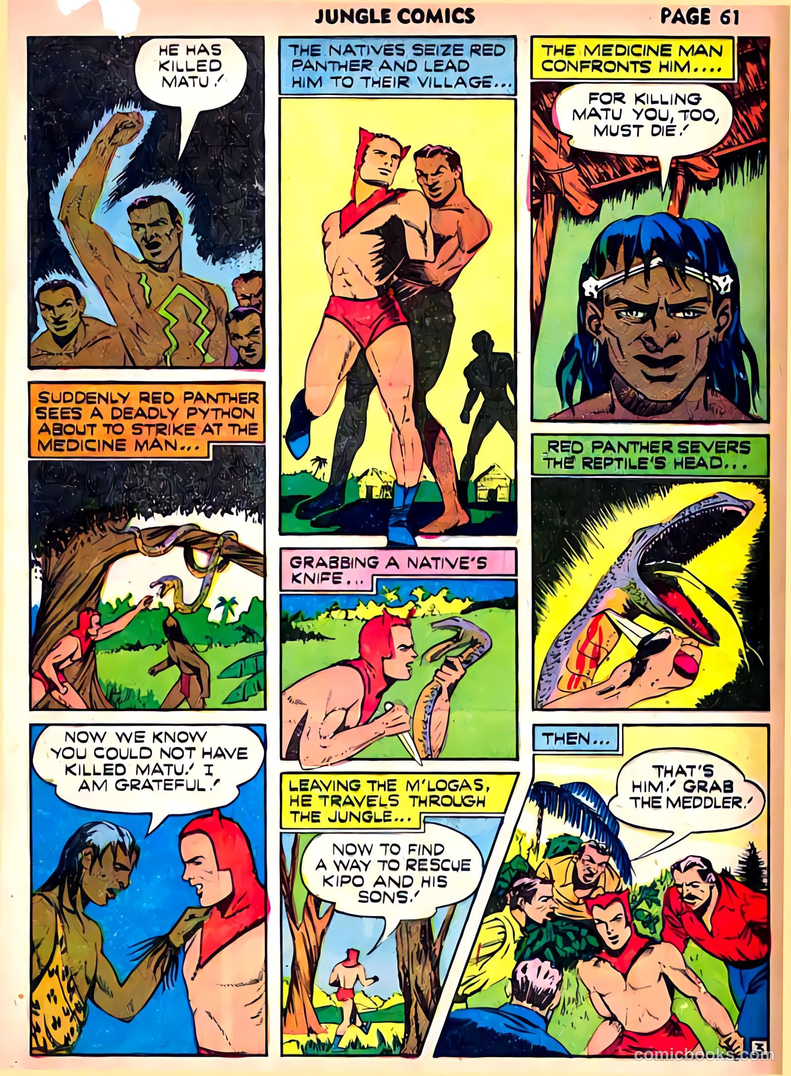 Jungle Comics #22 (1941) — page 63 of 68