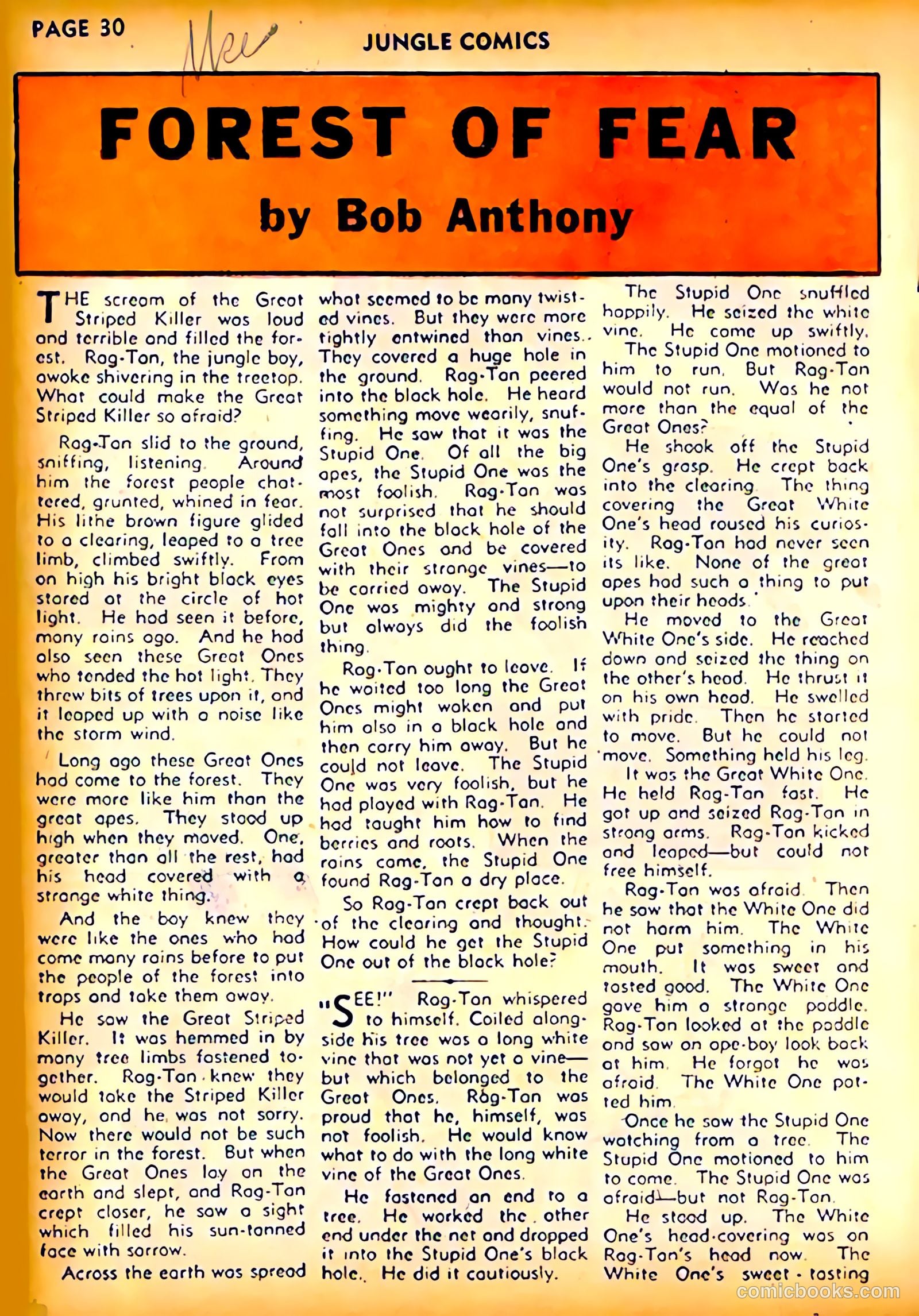 Jungle Comics #23 (1941) — page 34 of 70