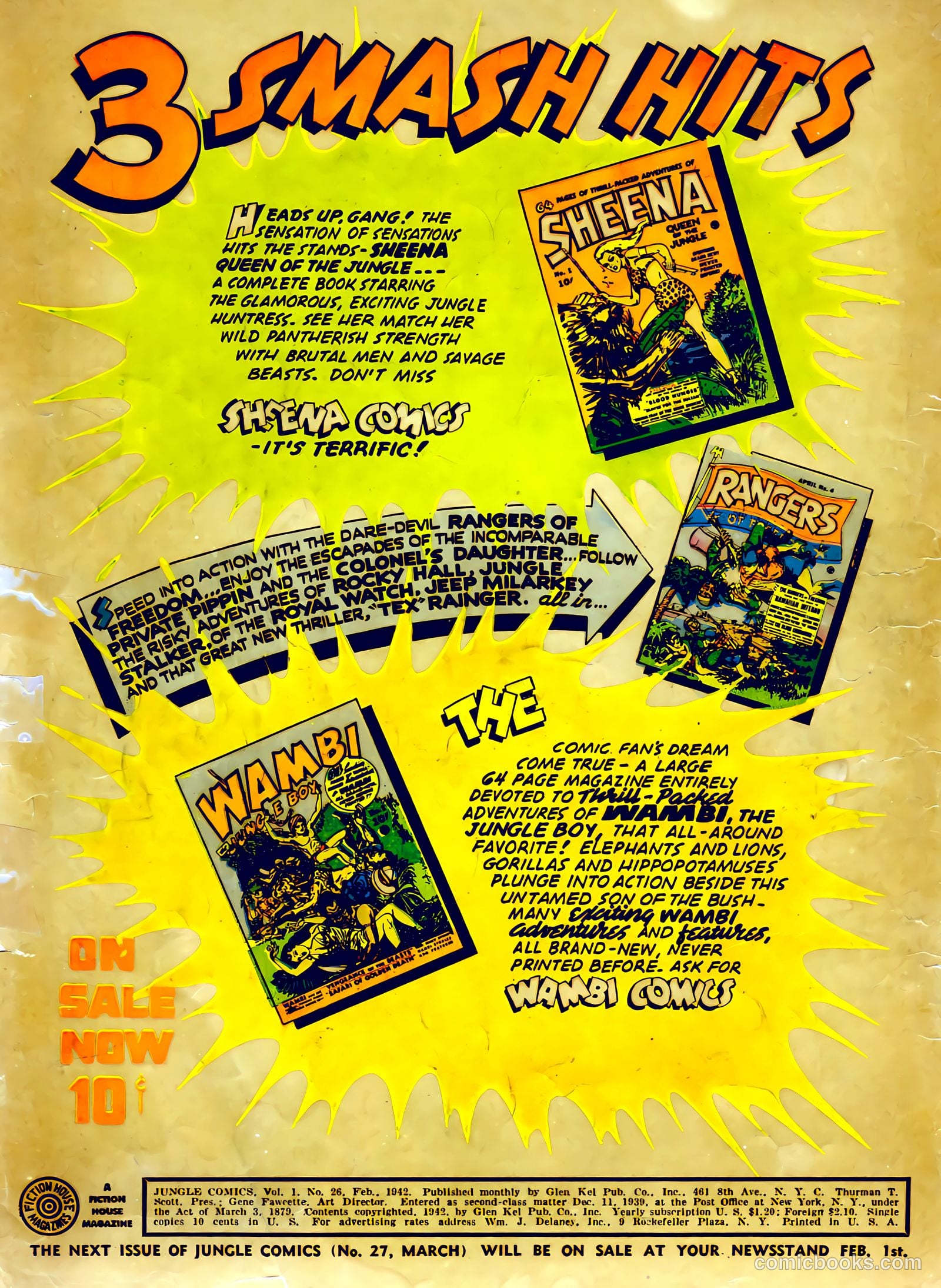 Jungle Comics #26 (1942) — page 2 of 68