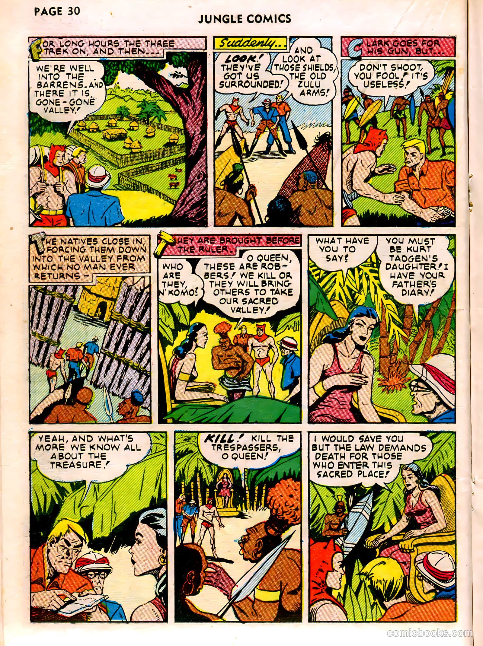 Jungle Comics #26 (1942) — page 32 of 68