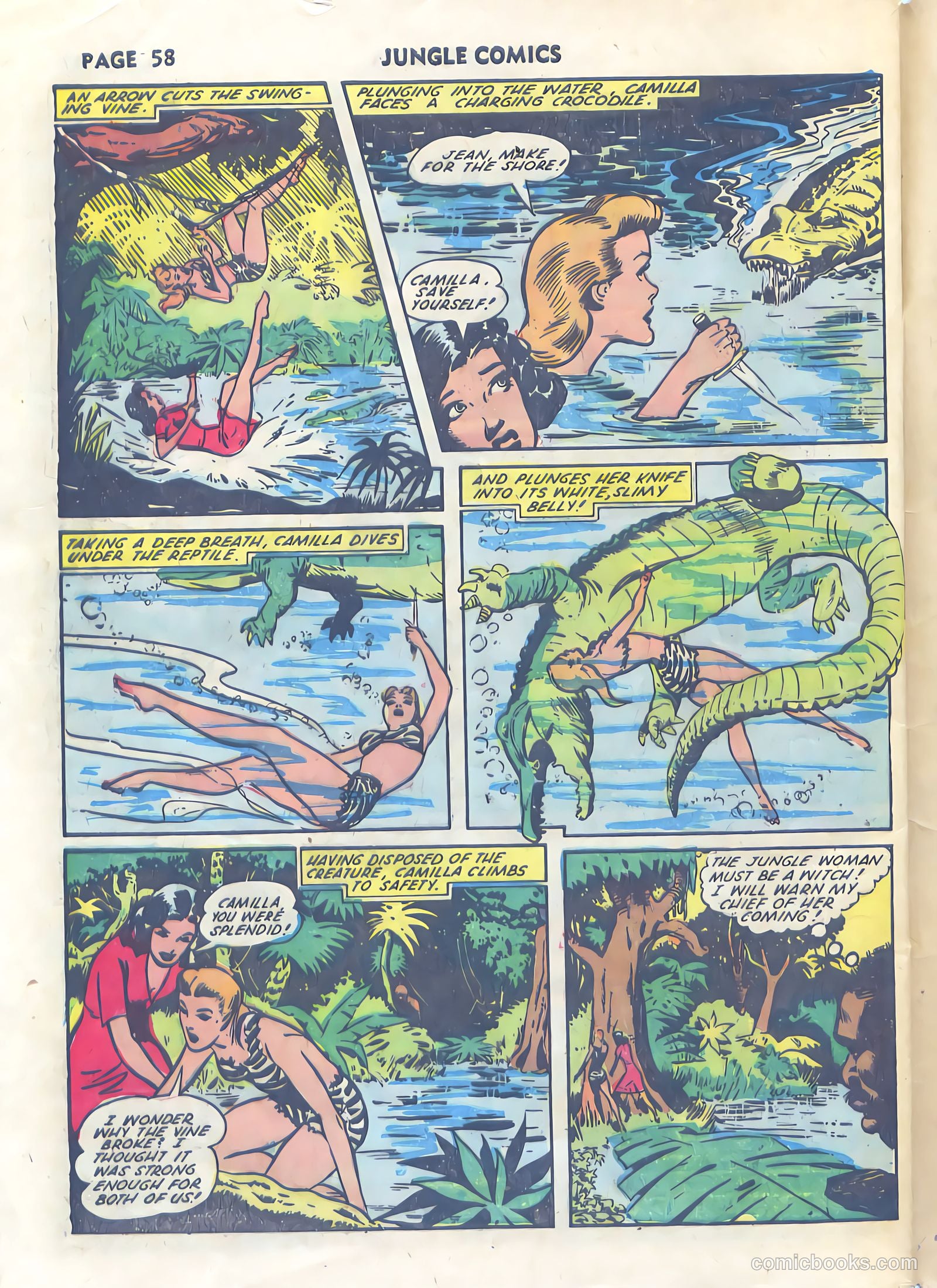 Jungle Comics #34 (1942) — page 60 of 68