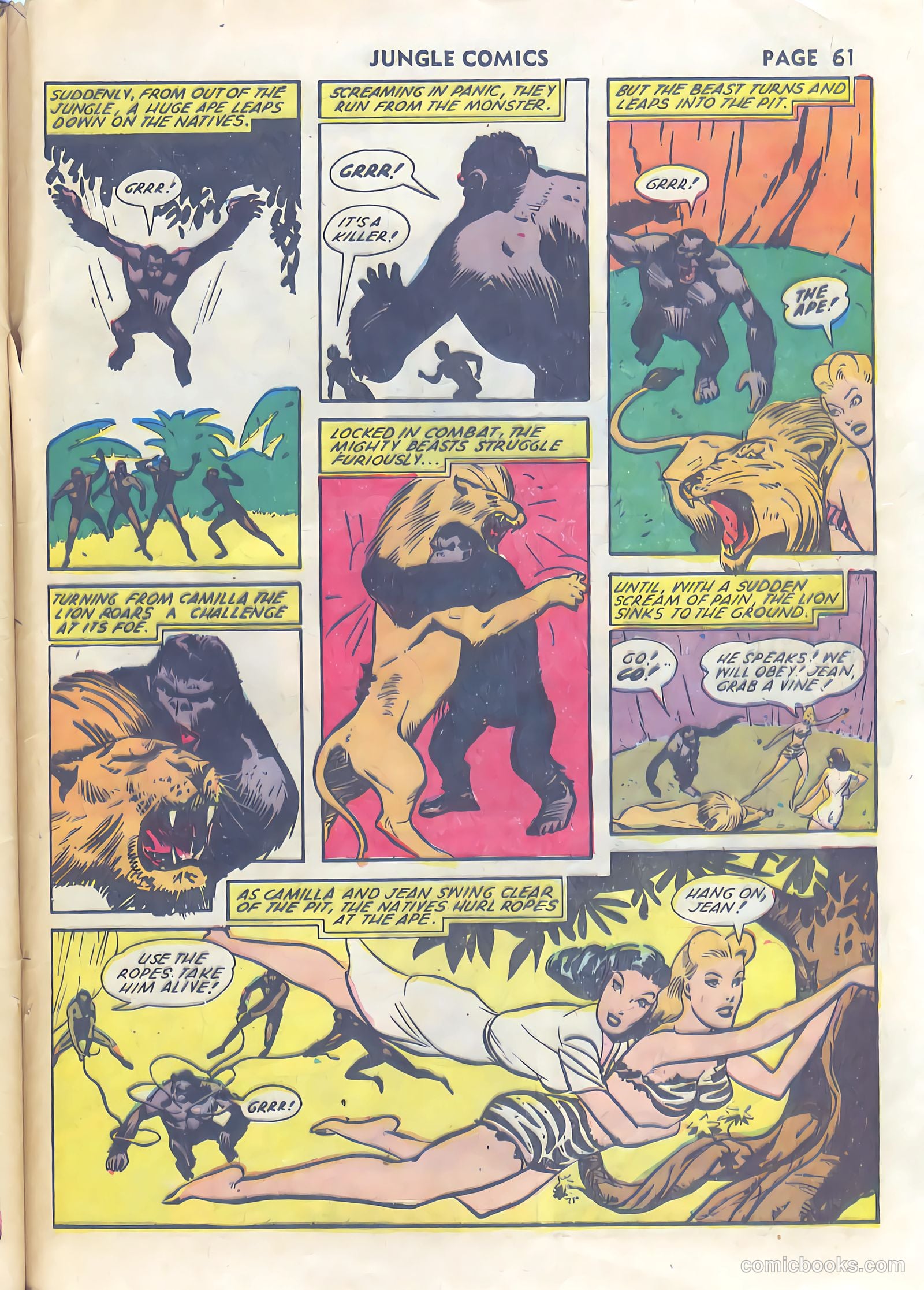 Jungle Comics #34 (1942) — page 63 of 68