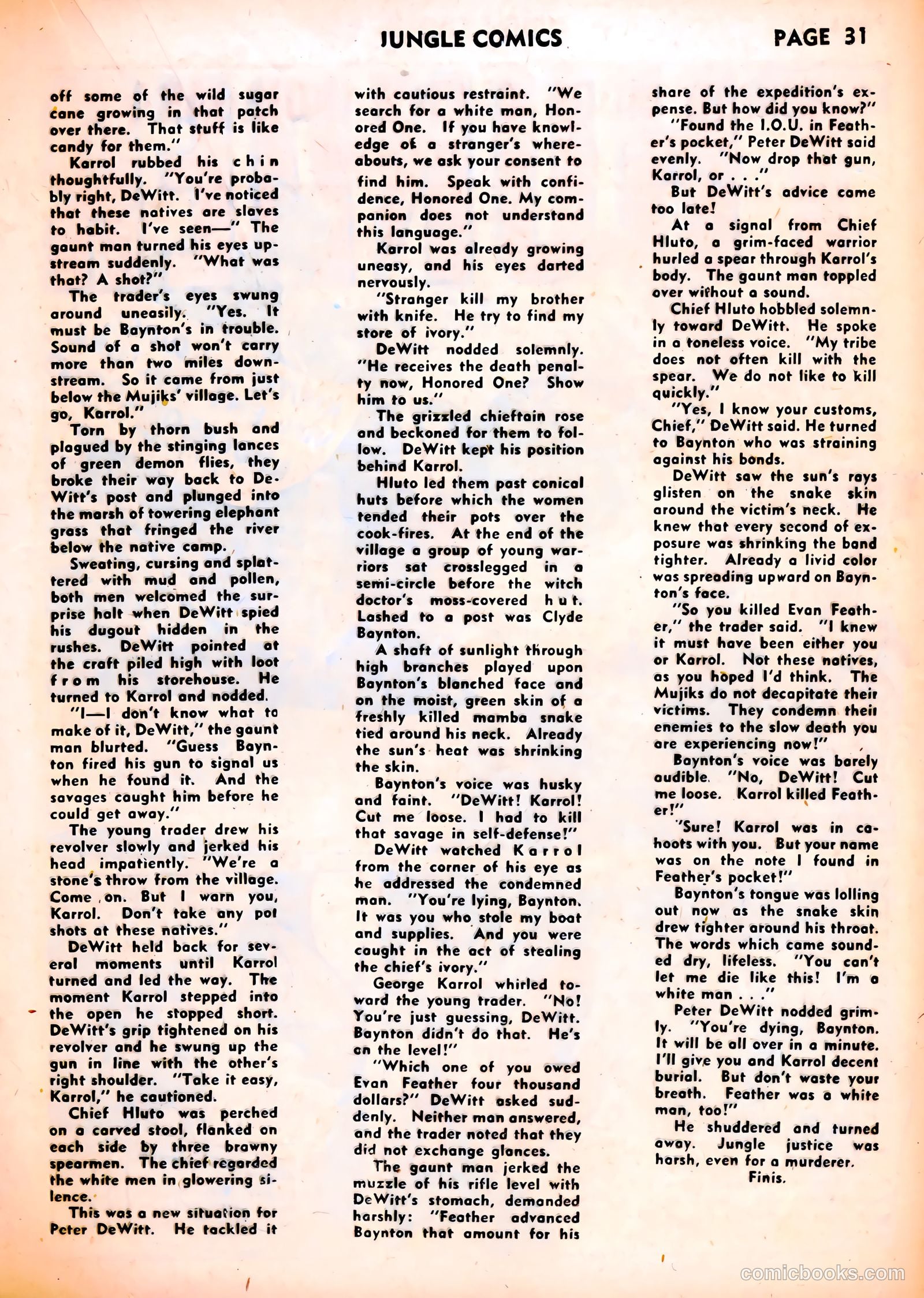 Jungle Comics #37 (1943) — page 33 of 68