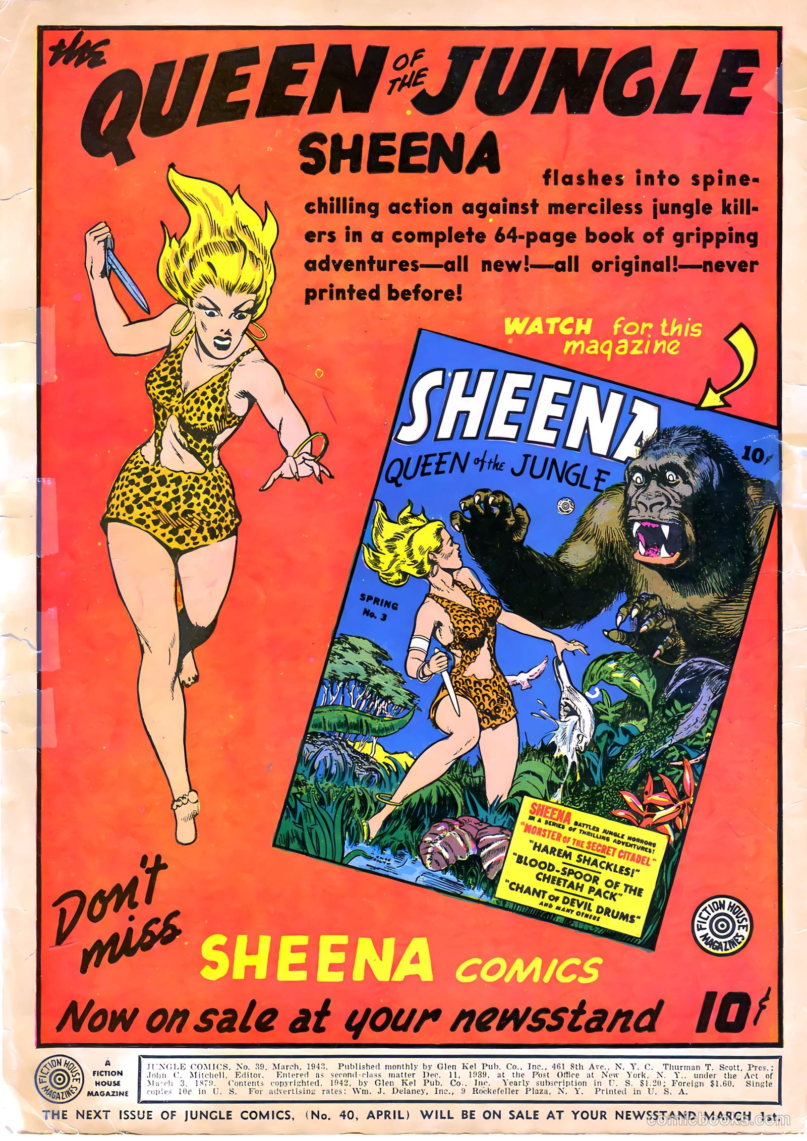 Jungle Comics #39 (1943) — page 2 of 68