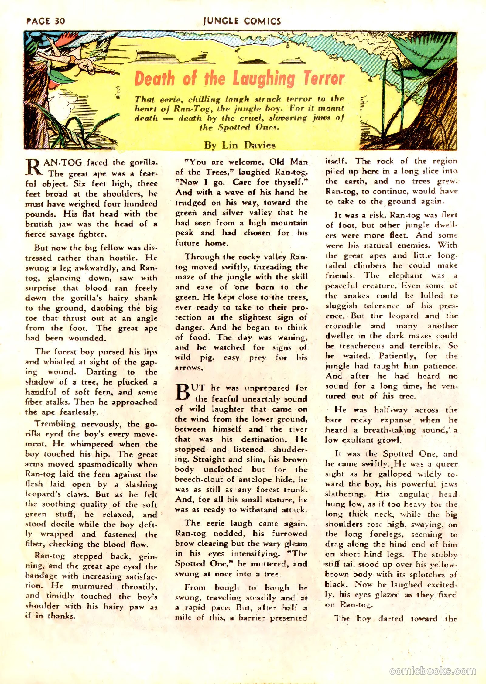 Jungle Comics #5 (1940) — page 34 of 70