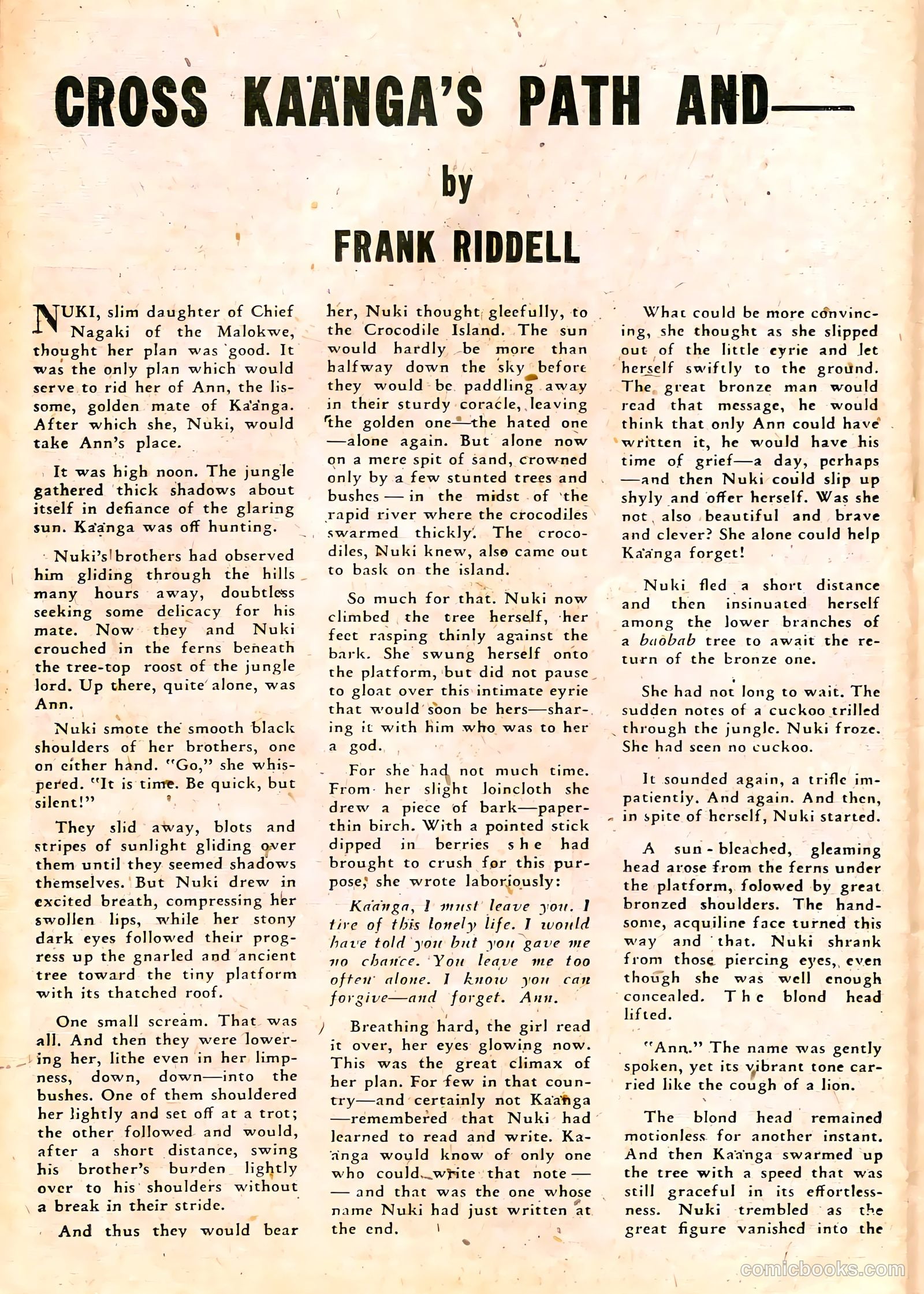 Jungle Comics #67 (1945) — page 36 of 52